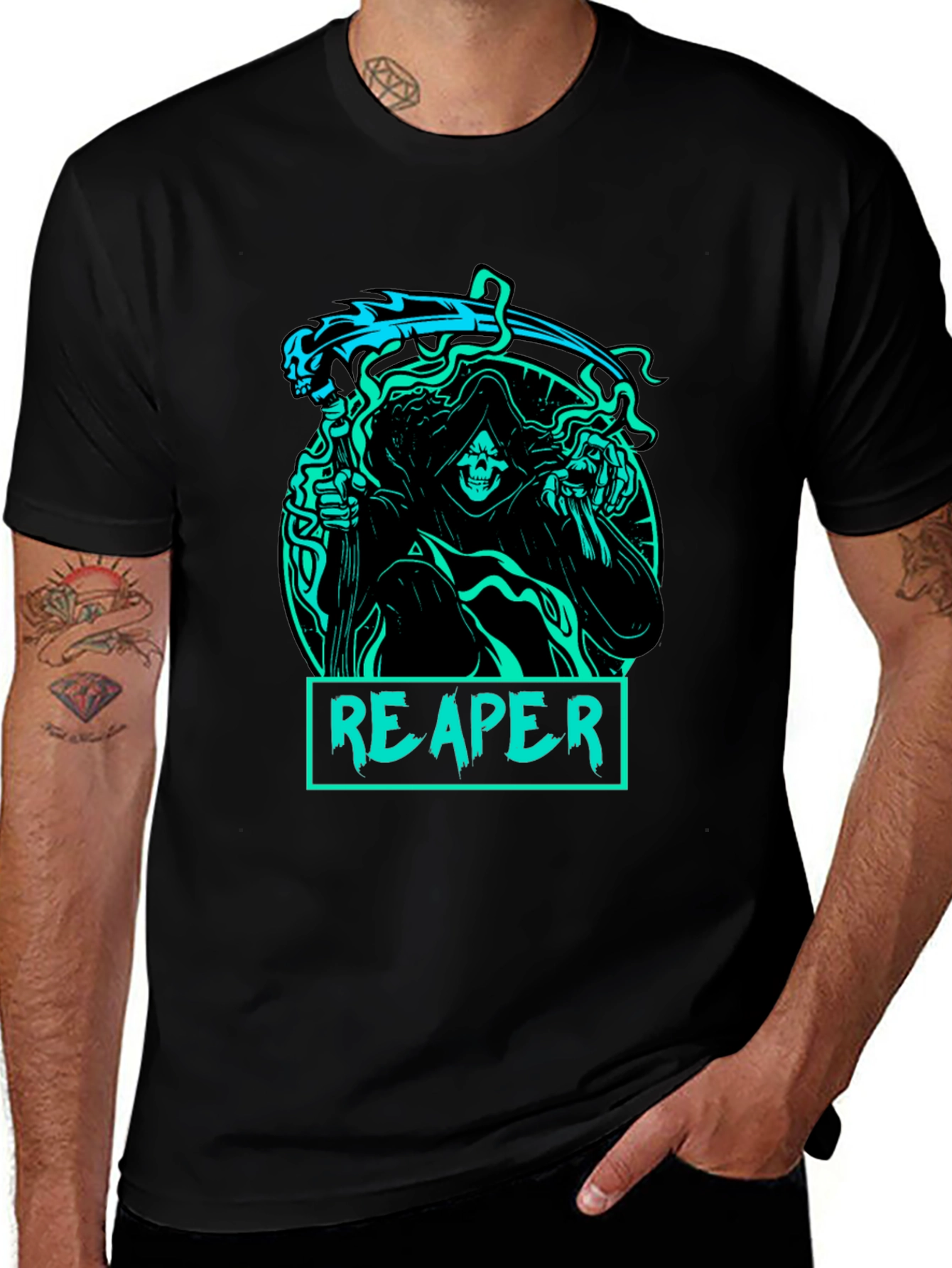Grim Reaper Graphic T-Shirt - Dark & Edgy Style