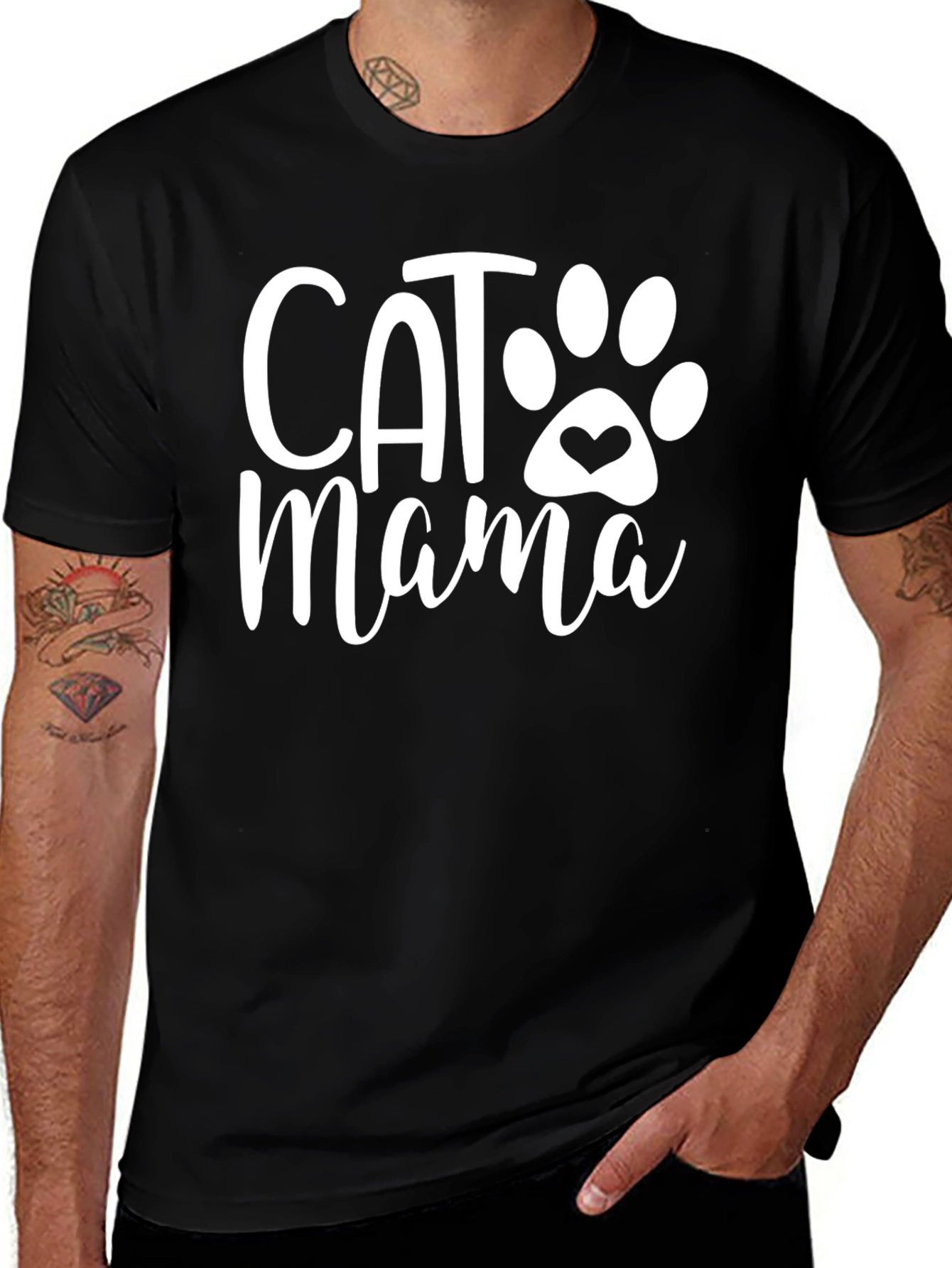 Variant 10 of Cat Mama T-Shirt - Soft Cotton Blend