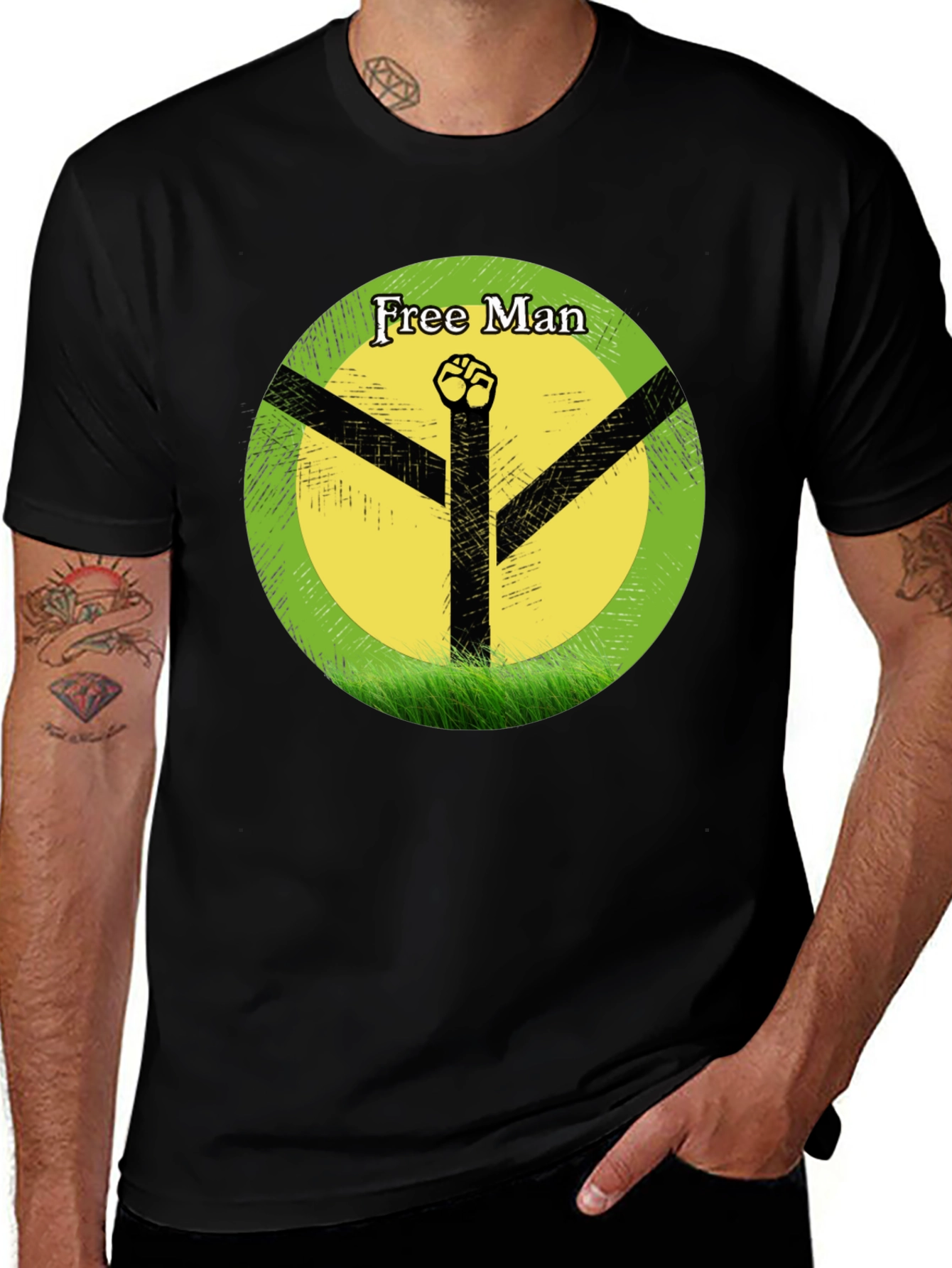 Free Man Graphic T-Shirt
