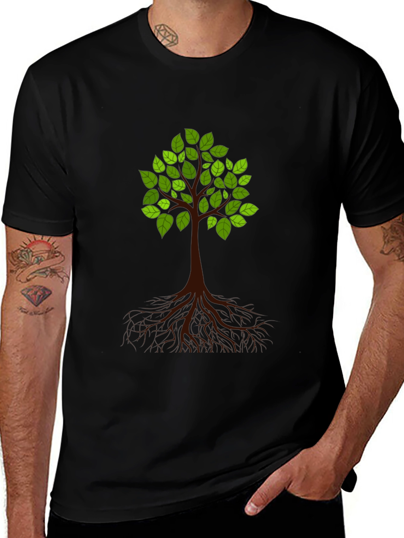 Variant 26 of Arboreal Graphic Tee - Nature Inspired Fashion