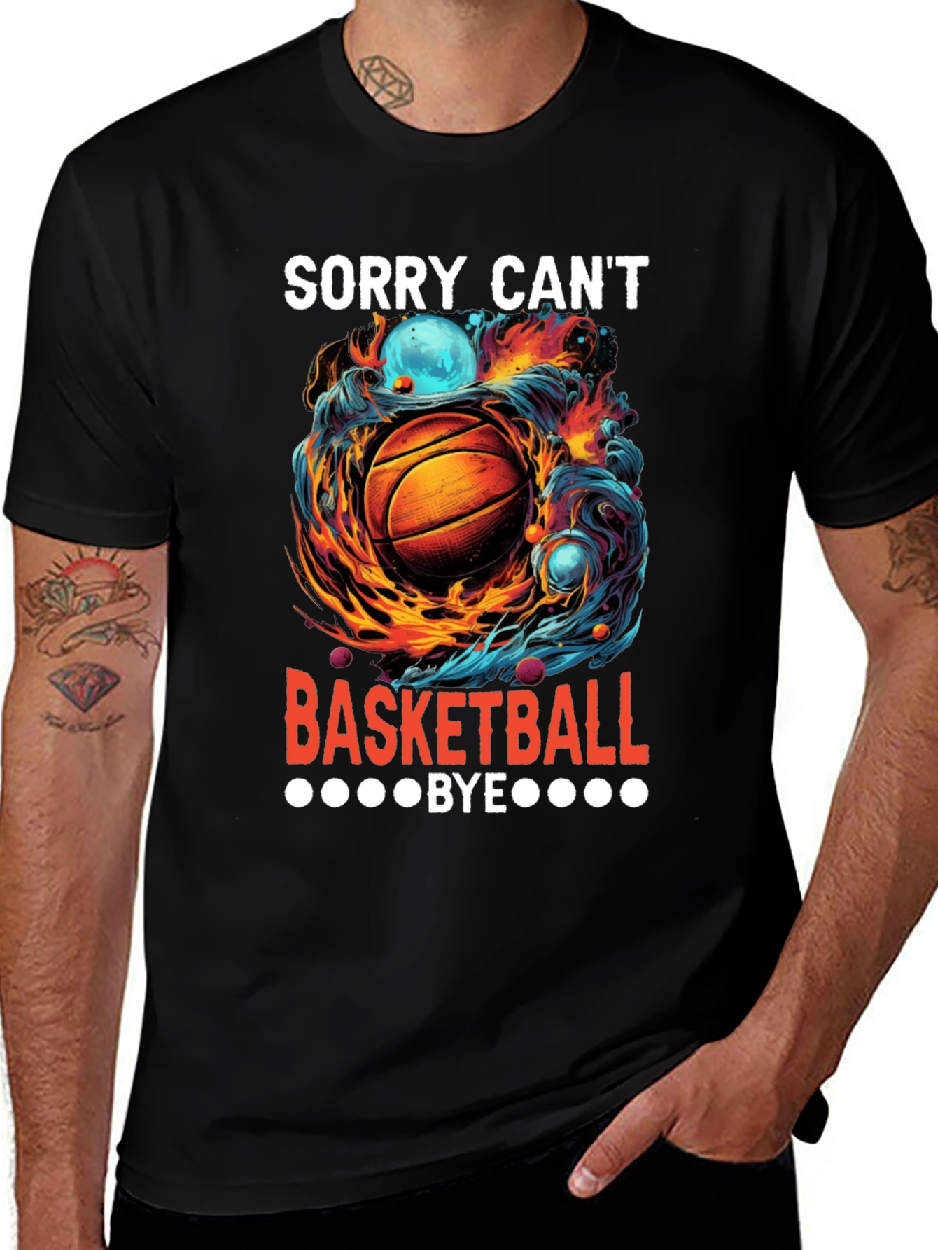 Variant 20 of Sorry Can't Basketball Bye Graphic Tee