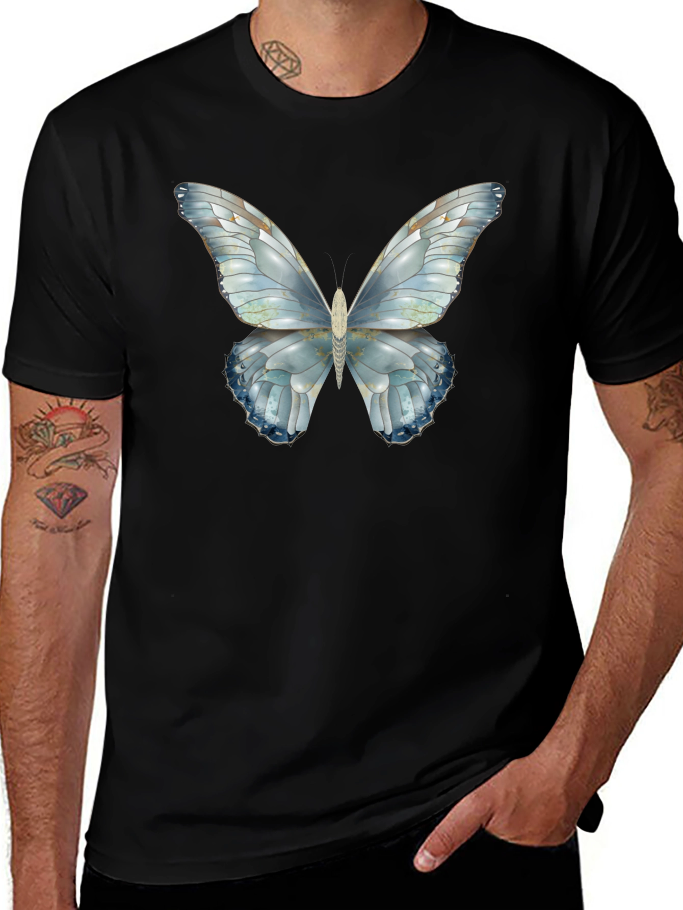 Variant 28 of Butterfly Graphic Tee - Cool Casual Style
