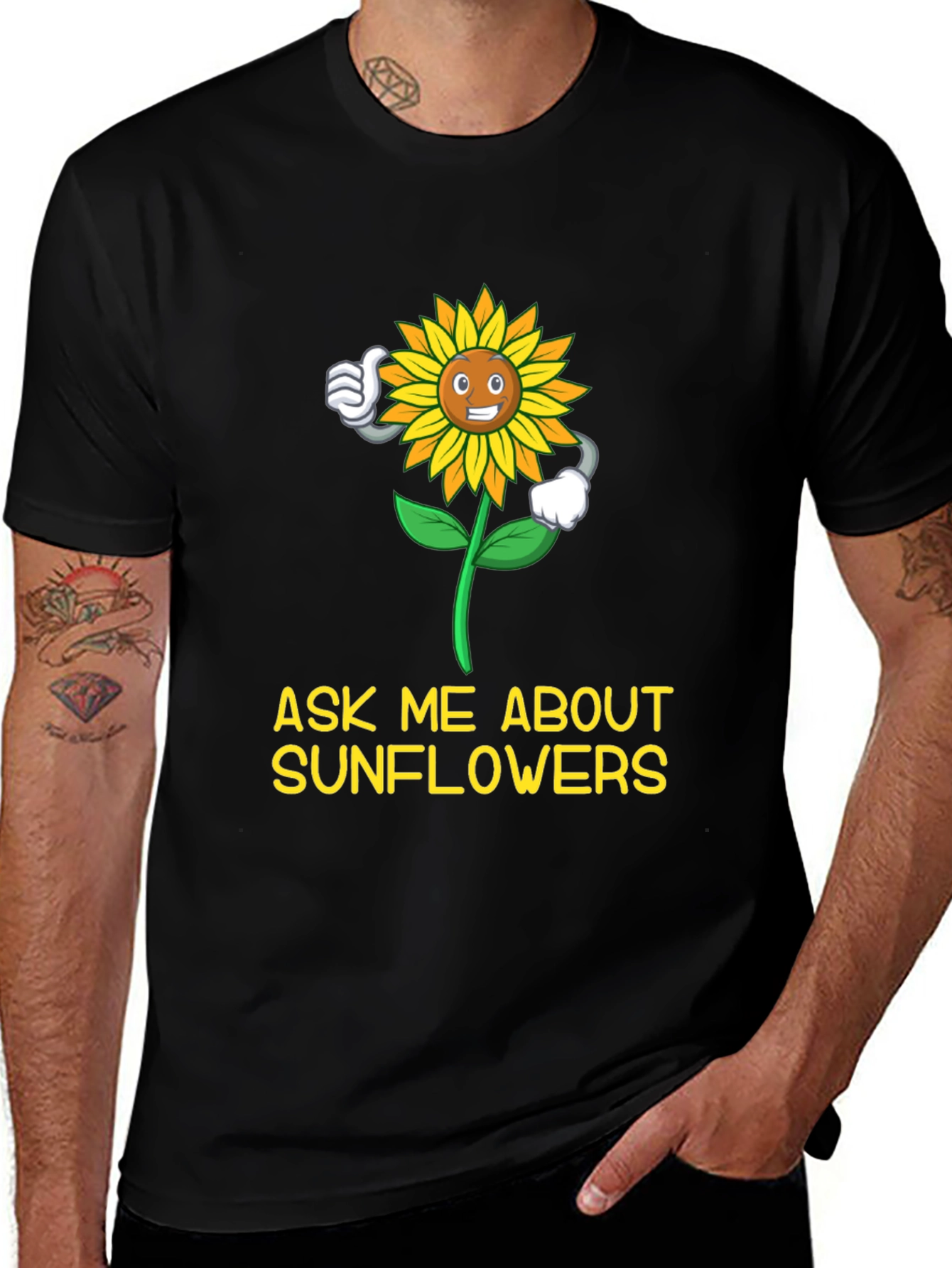 Variant 6 of Ask Me About Sunflowers T-Shirt