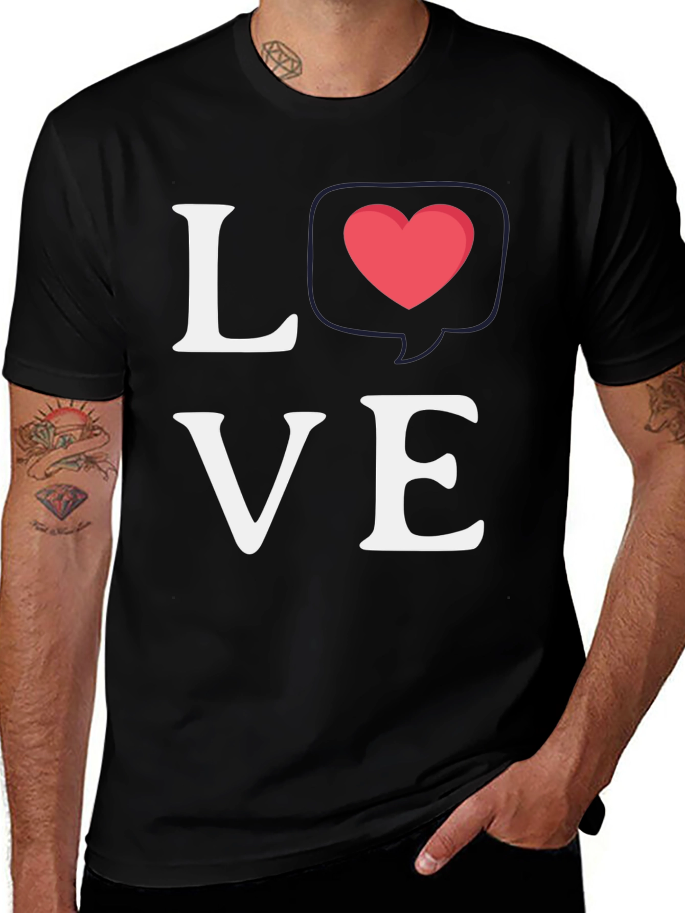 Variant 16 of Love Heart Graphic T-Shirt