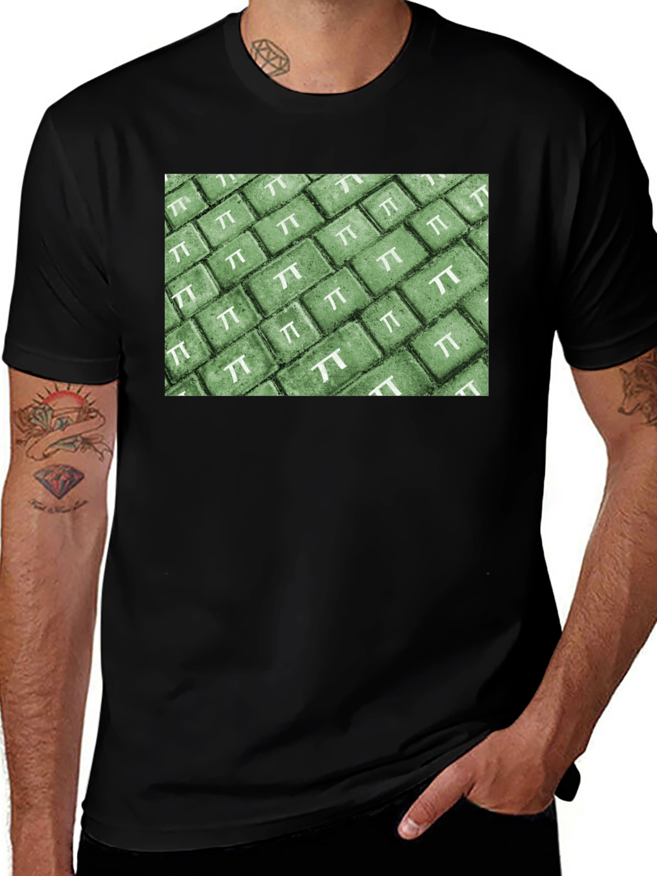 Pi Bricks T-Shirt: Math Lover's Tee