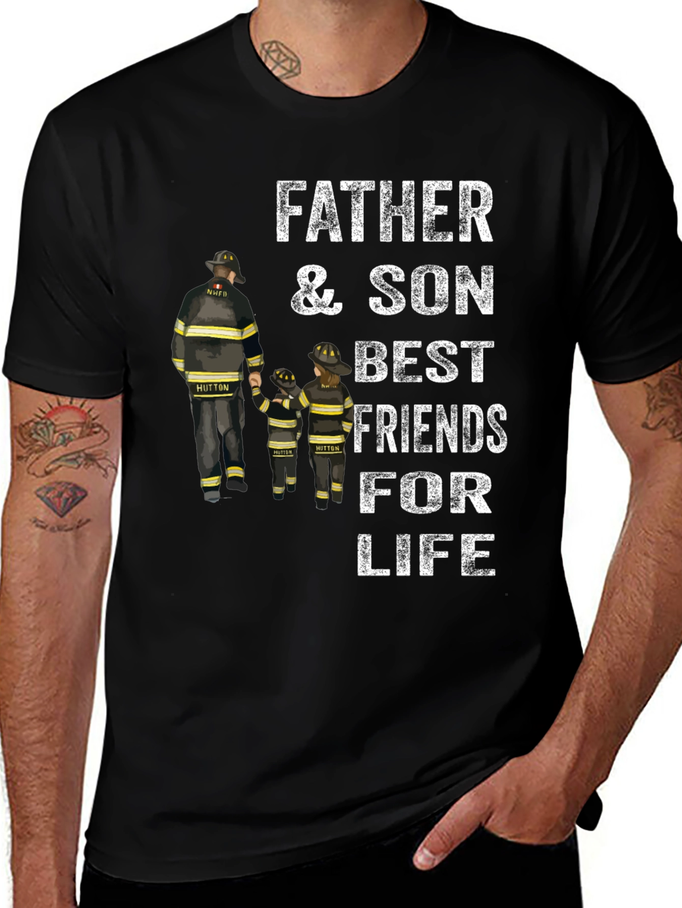 Variant 23 of Father & Son Firefighter Best Friends For Life T-Shirt