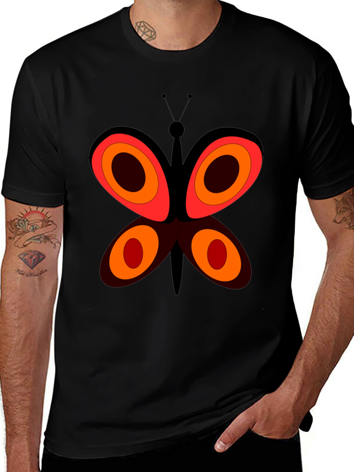 Variant 7 of Butterfly Graphic Tee - Modern Art T-Shirt