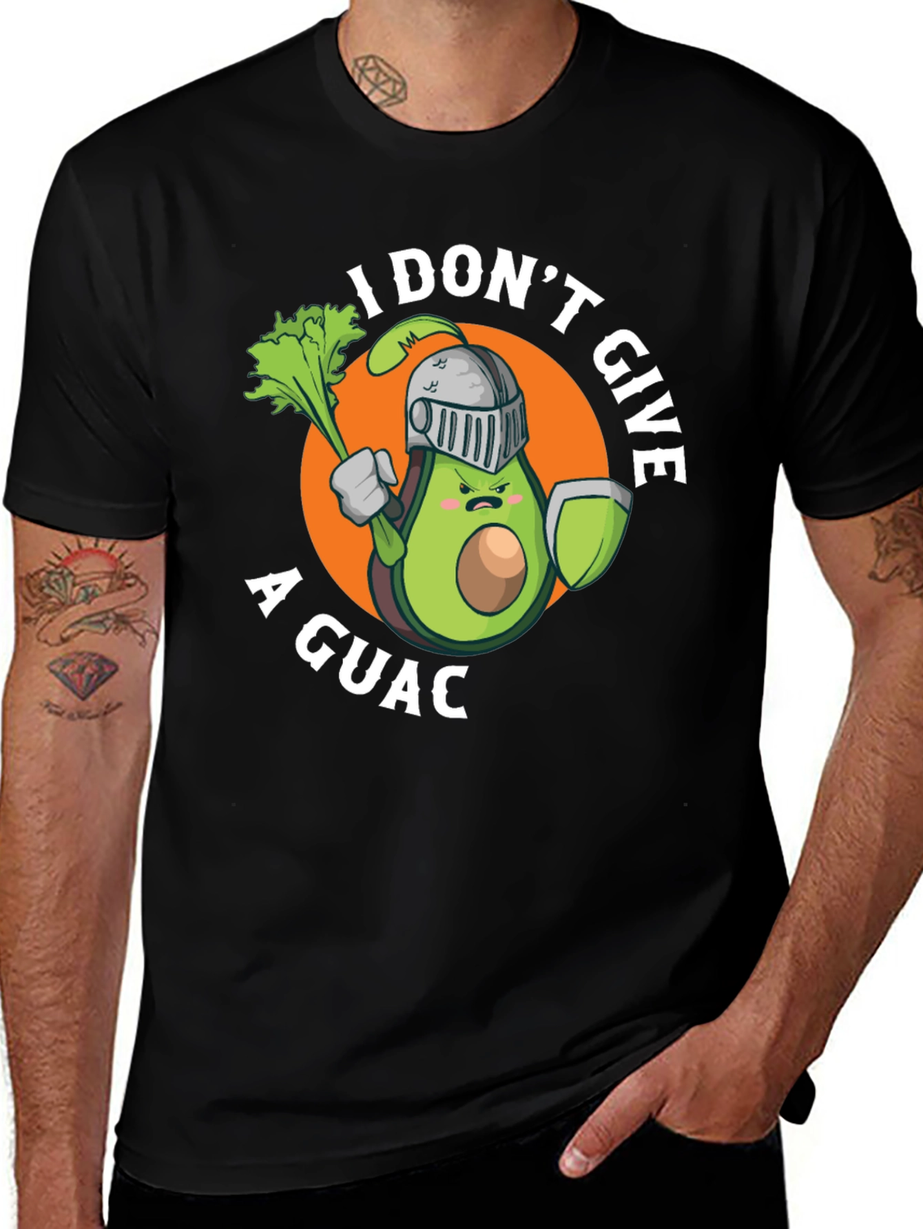 Variant 28 of I Don't Give A Guac T-Shirt Funny Avocado Knight Tee