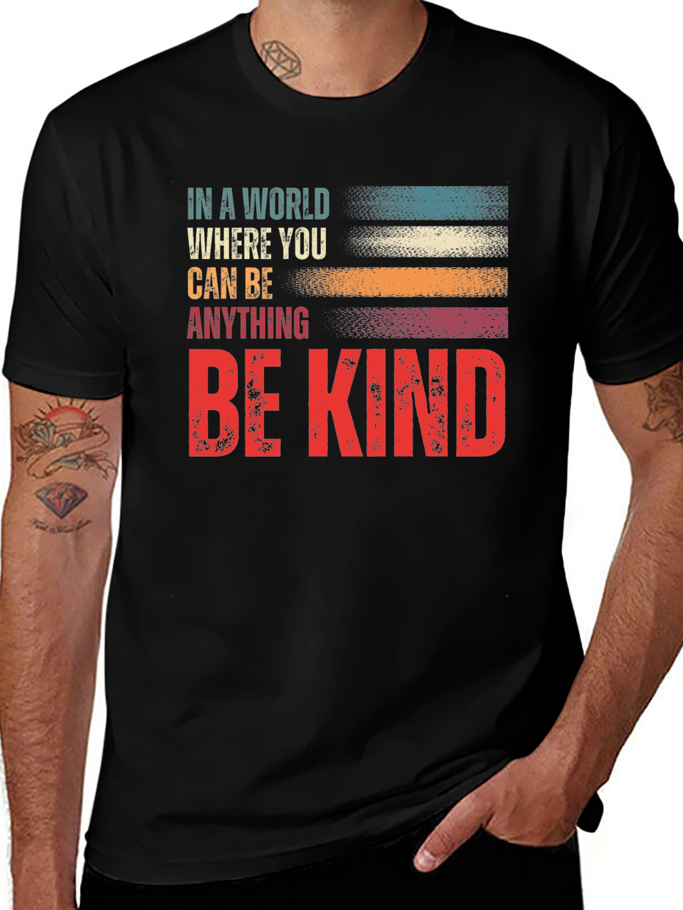 Variant 25 of Be Kind T-Shirt - Inspirational Graphic Tee