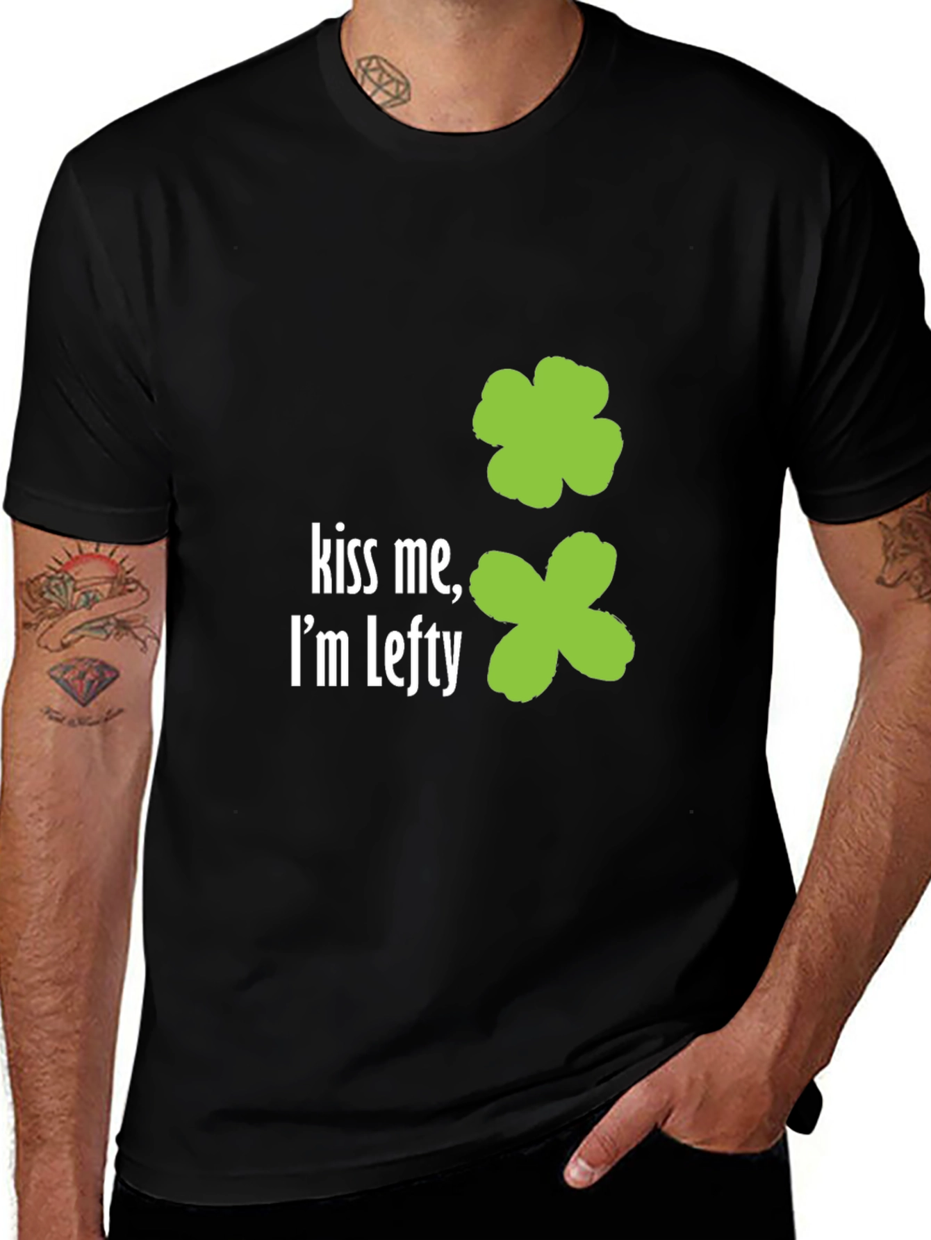Kiss Me I'm Lefty St. Patrick's Day T-Shirt