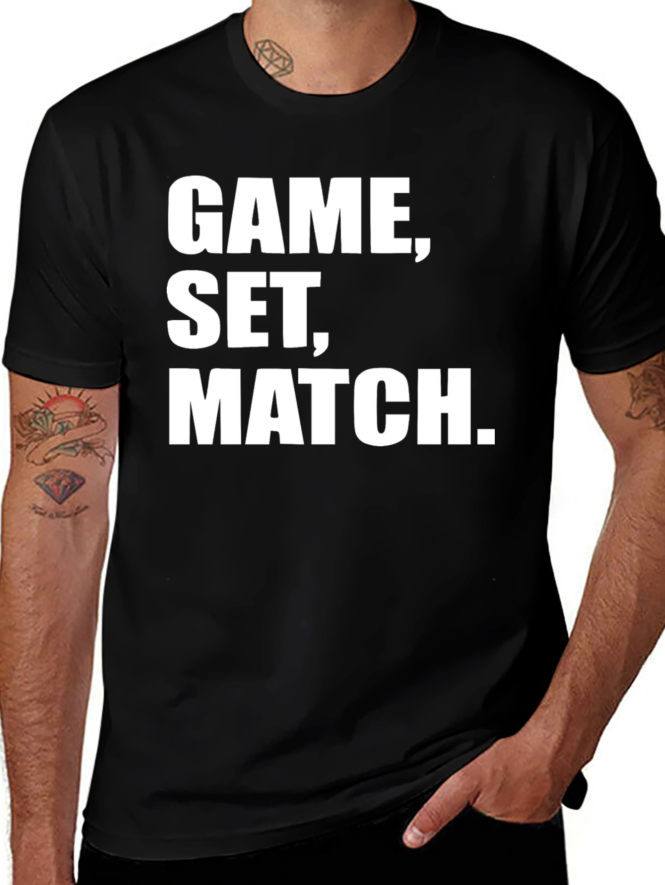 Variant 25 of Game Set Match T-Shirt Tennis Graphic Tee
