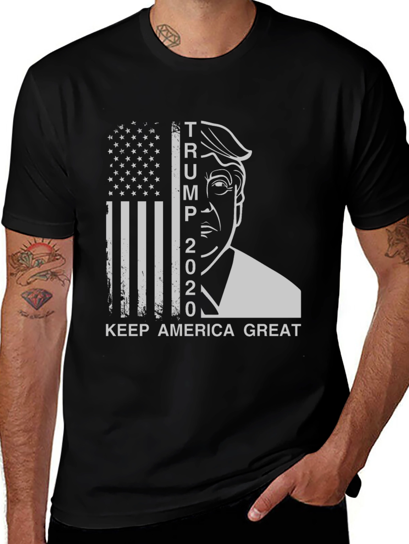 Variant 15 of Trump 2020 Keep America Great Graphic Tee