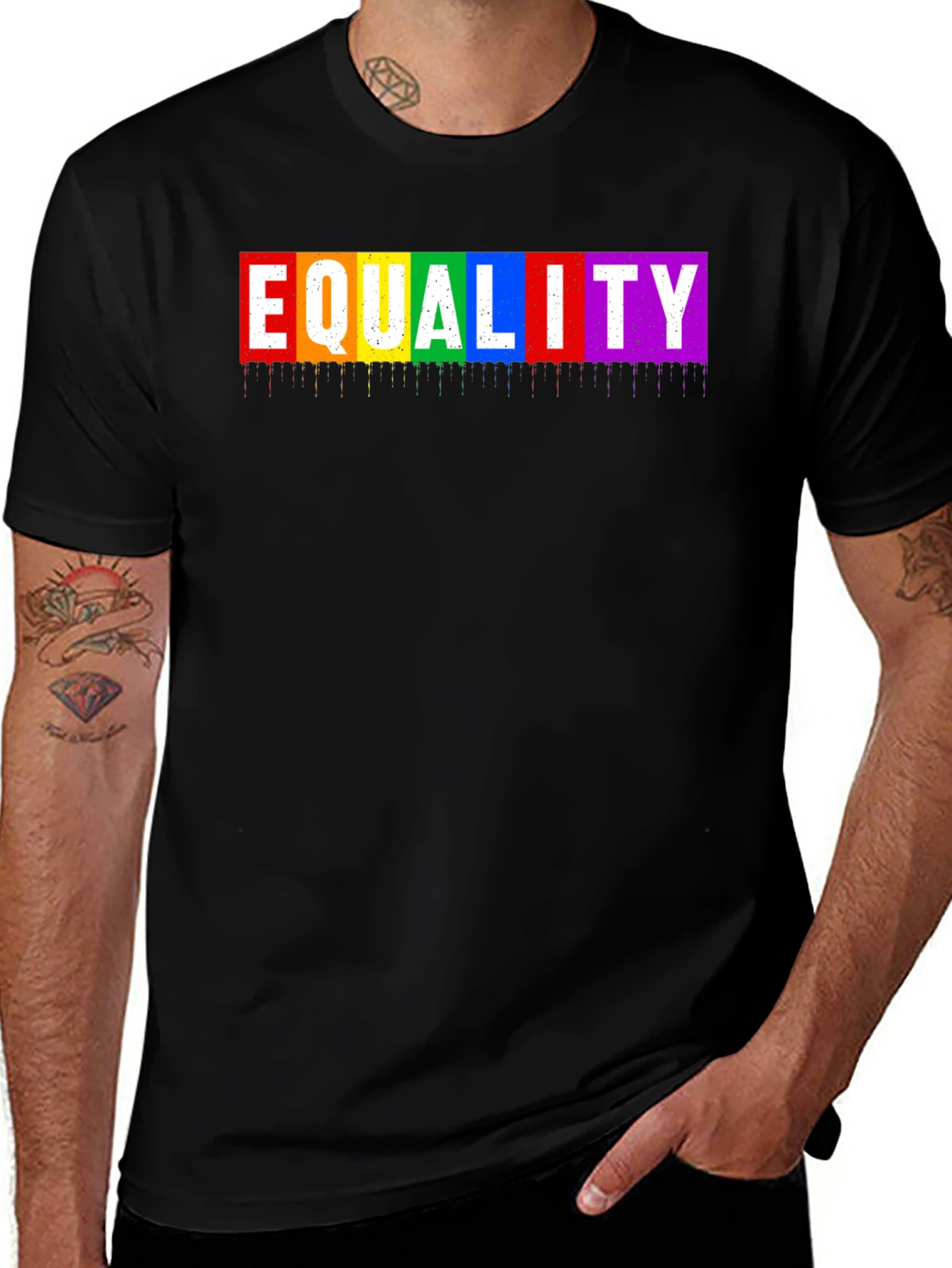 Equality Rainbow Graphic T-Shirt - Pride Month Apparel