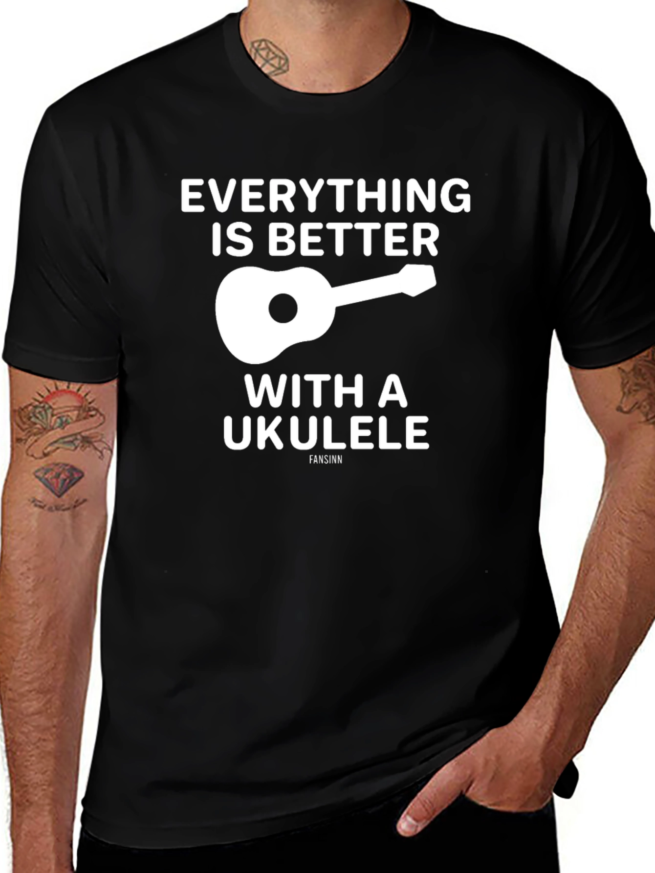 Variant 28 of Everything Is Better With a Ukulele T-Shirt
