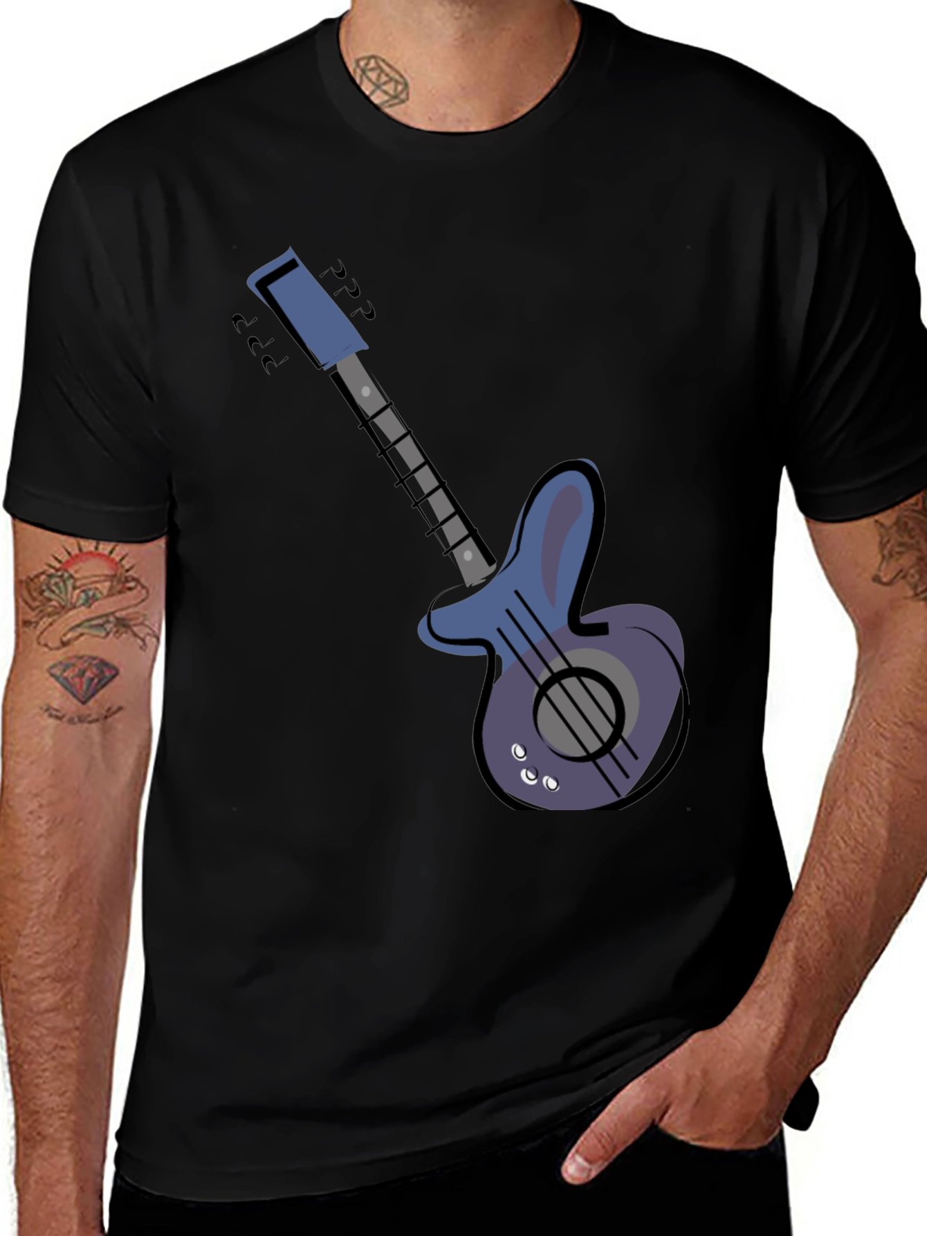 Variant 20 of Electric Guitar Graphic Tee - Black Unisex T-Shirt