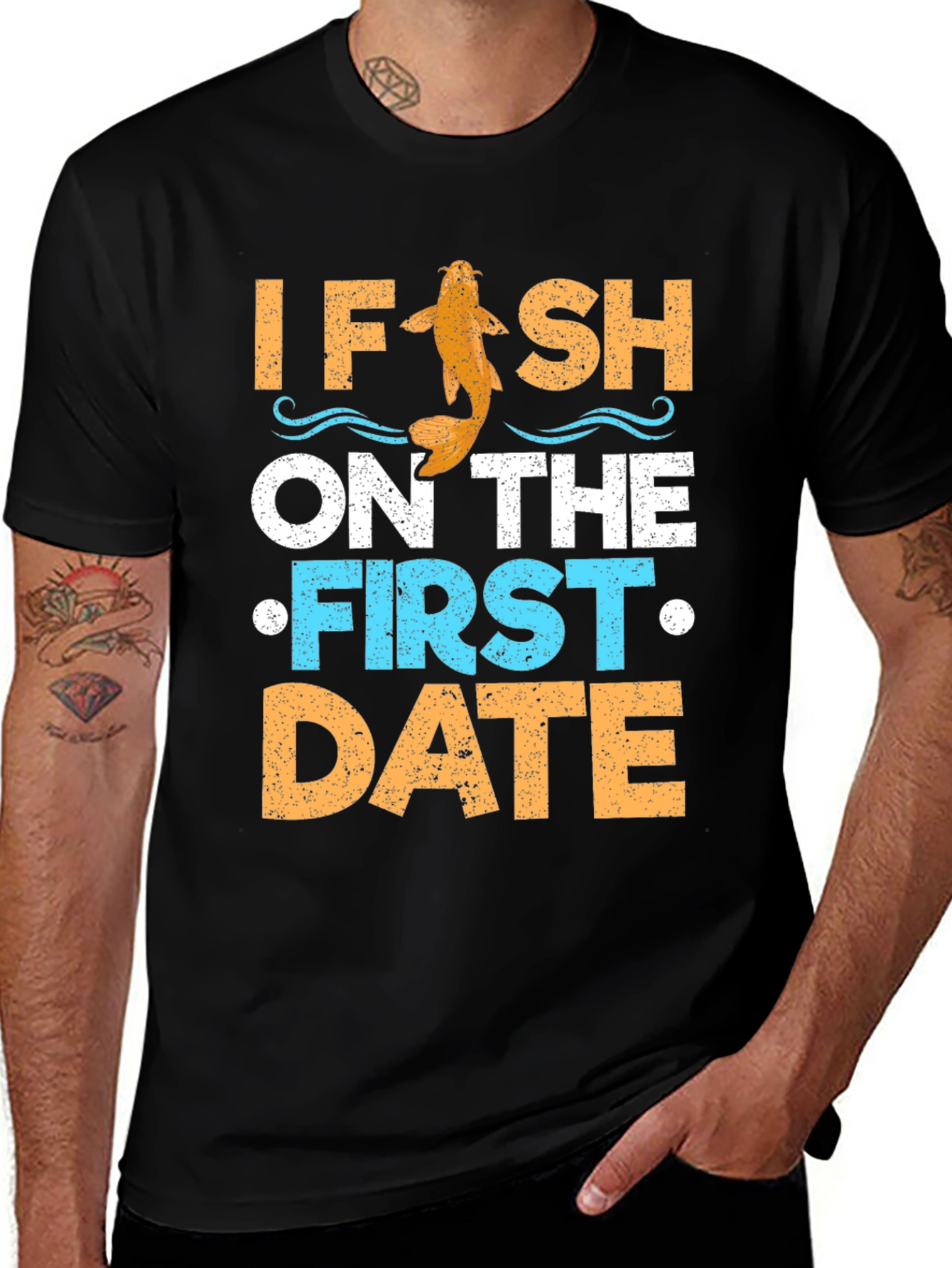 Variant 14 of Funny Fishing Date T-Shirt
