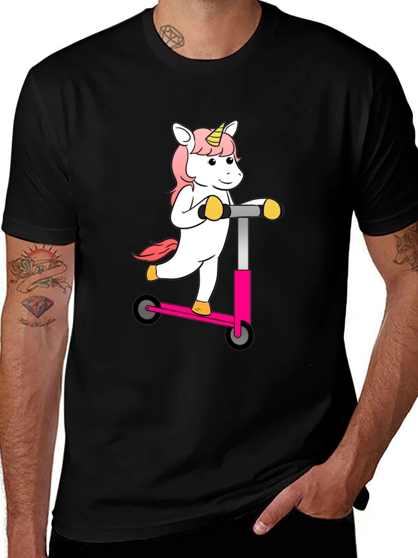 Variant 16 of Unicorn Scooter Graphic Tee