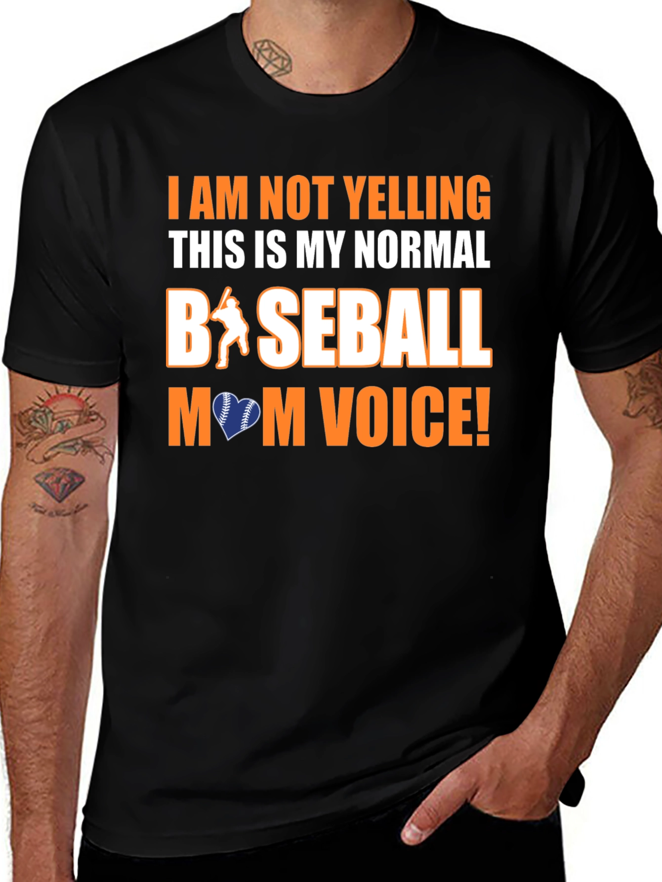 Baseball Mom Voice Graphic Tee - Perfect for Game Day!