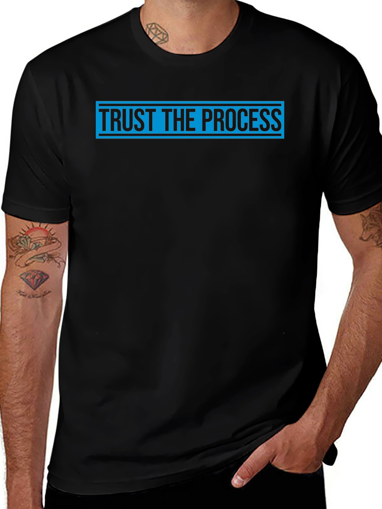 Trust the Process Graphic Tee - Black