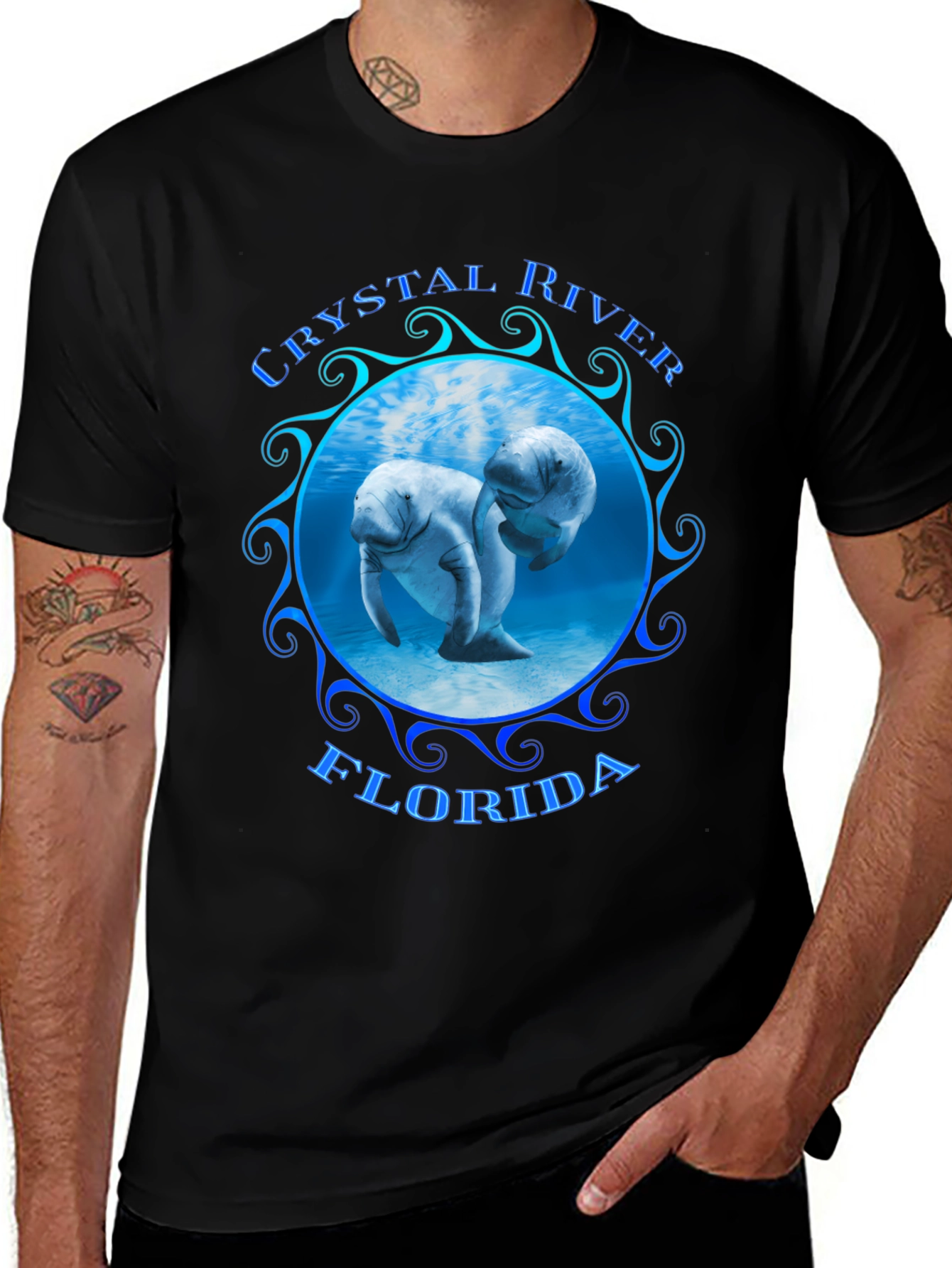 Variant 27 of Crystal River Florida Manatee T-Shirt