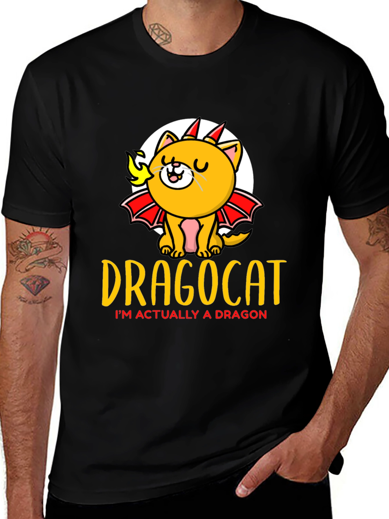 Dragocat T-Shirt - Dragon Cat Graphic Tee