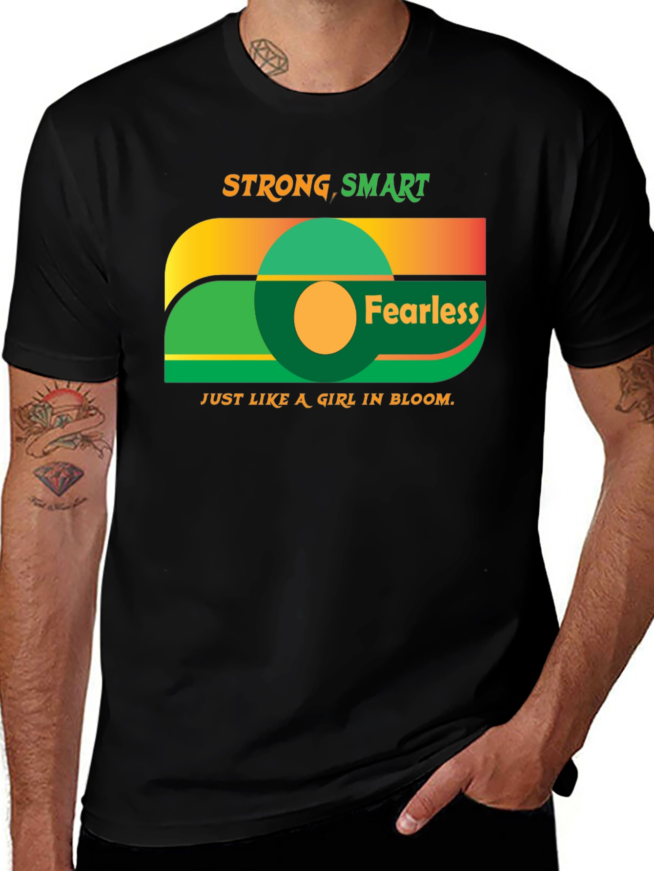 Variant 8 of Strong Smart Fearless Graphic Tee