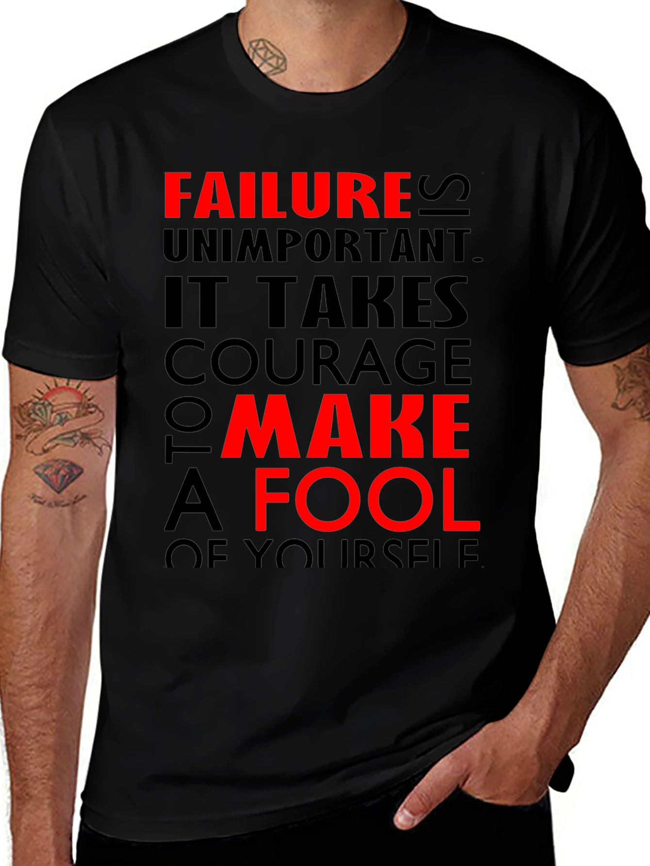 Variant 12 of Bold Graphic Tee - Failure is Unimportant