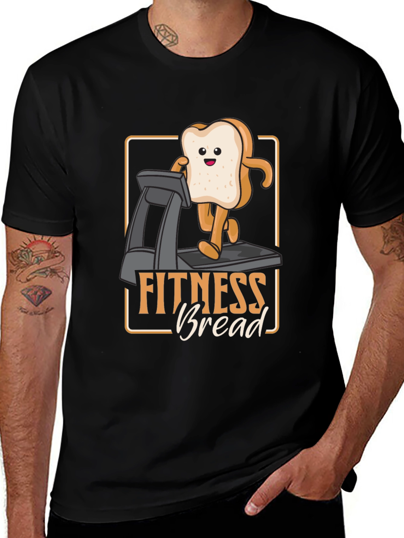 Variant 4 of Fitness Bread T-Shirt - Funny Workout Tee