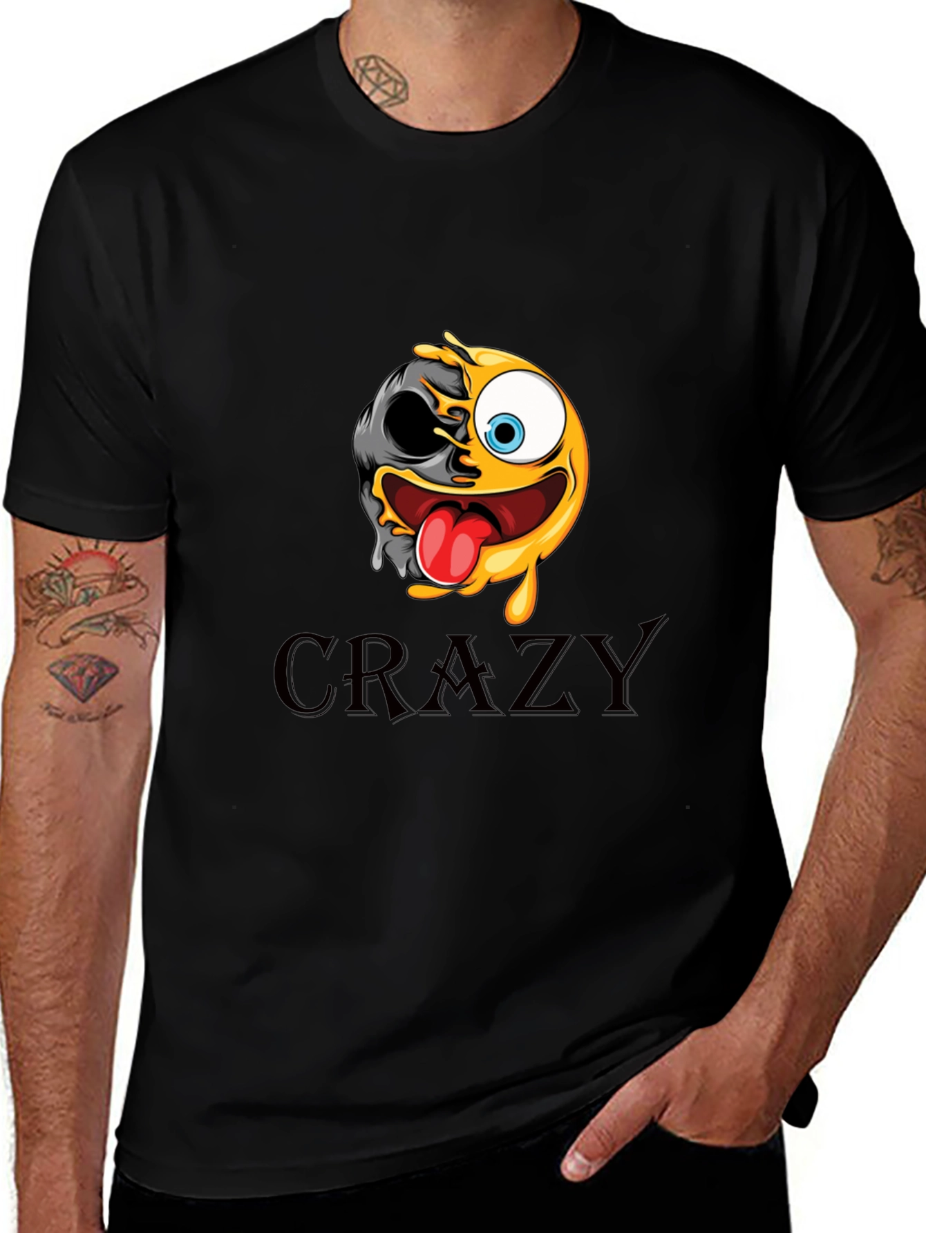 Variant 26 of Crazy Emoji Graphic Tee