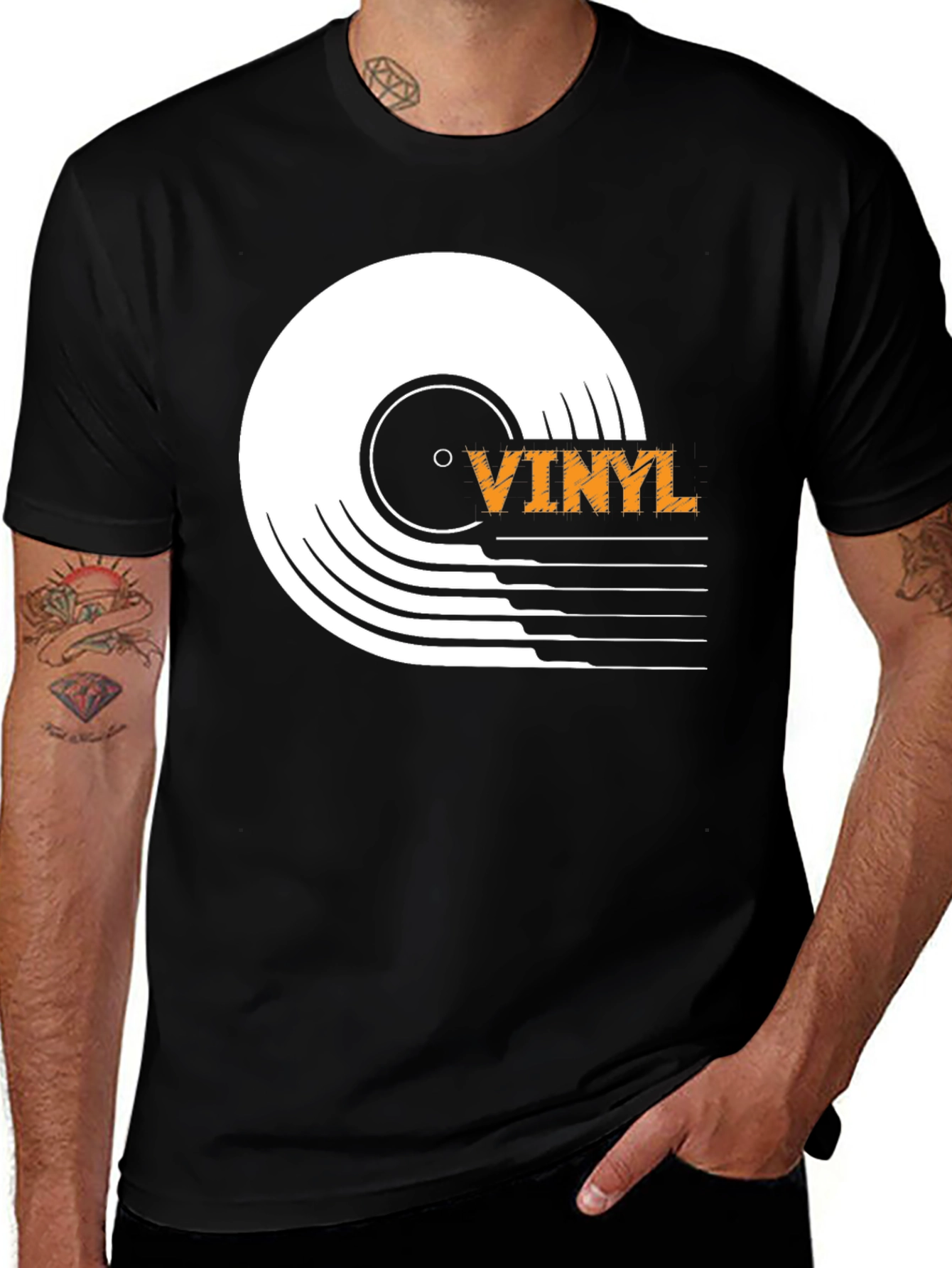 Variant 21 of Vinyl Record Graphic T-Shirt - Music Lover Tee