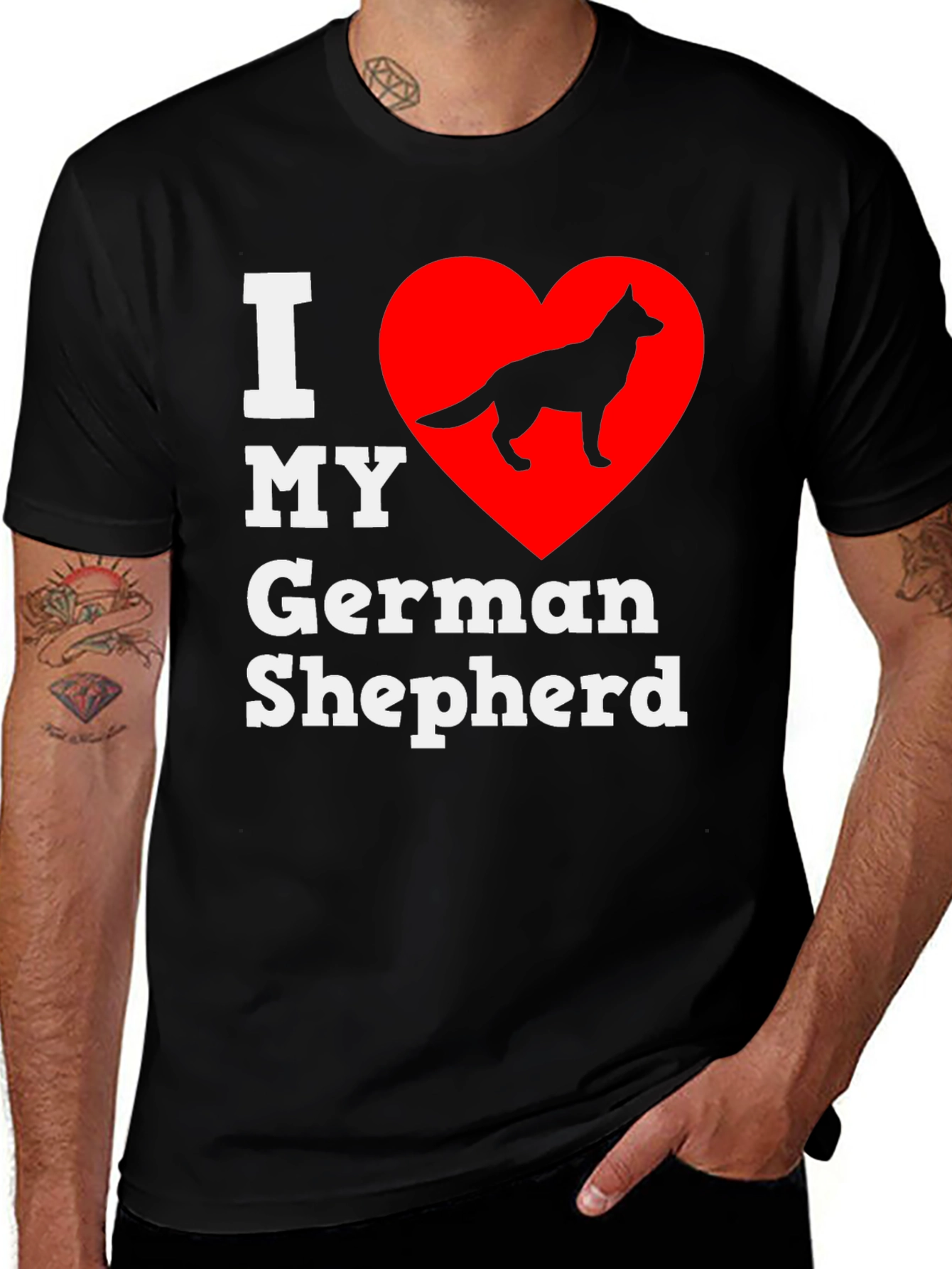 I Love My German Shepherd T-Shirt
