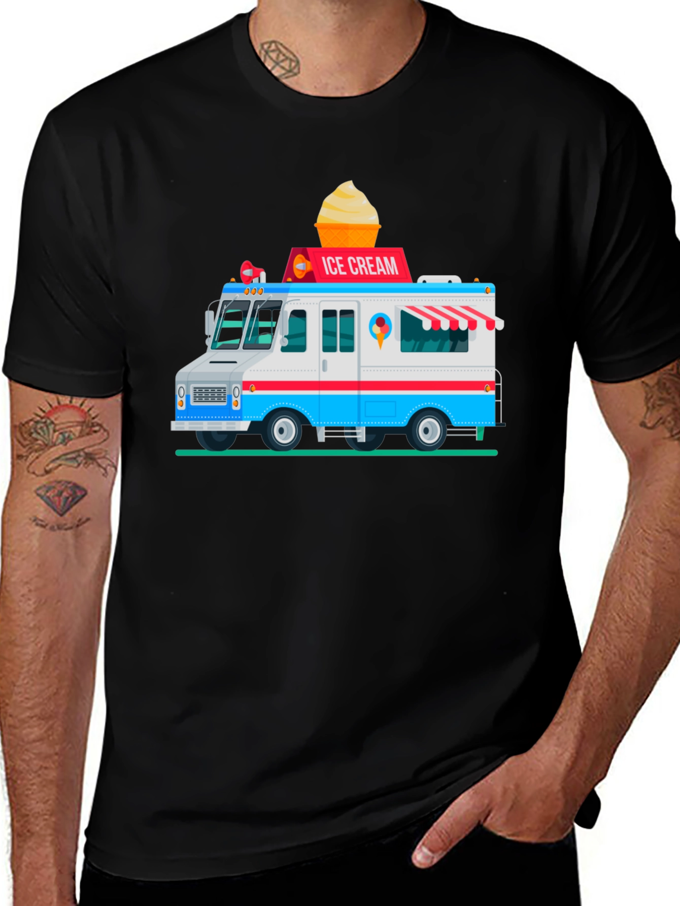 Variant 9 of Ice Cream Truck Graphic T-Shirt