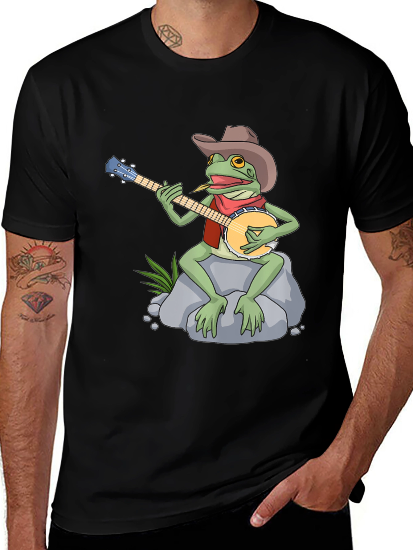 Variant 18 of Frog Banjo Player T-Shirt