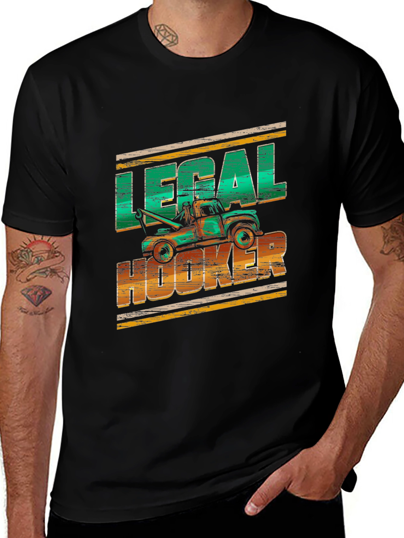 Variant 25 of Legal Hooker Tow Truck T-Shirt