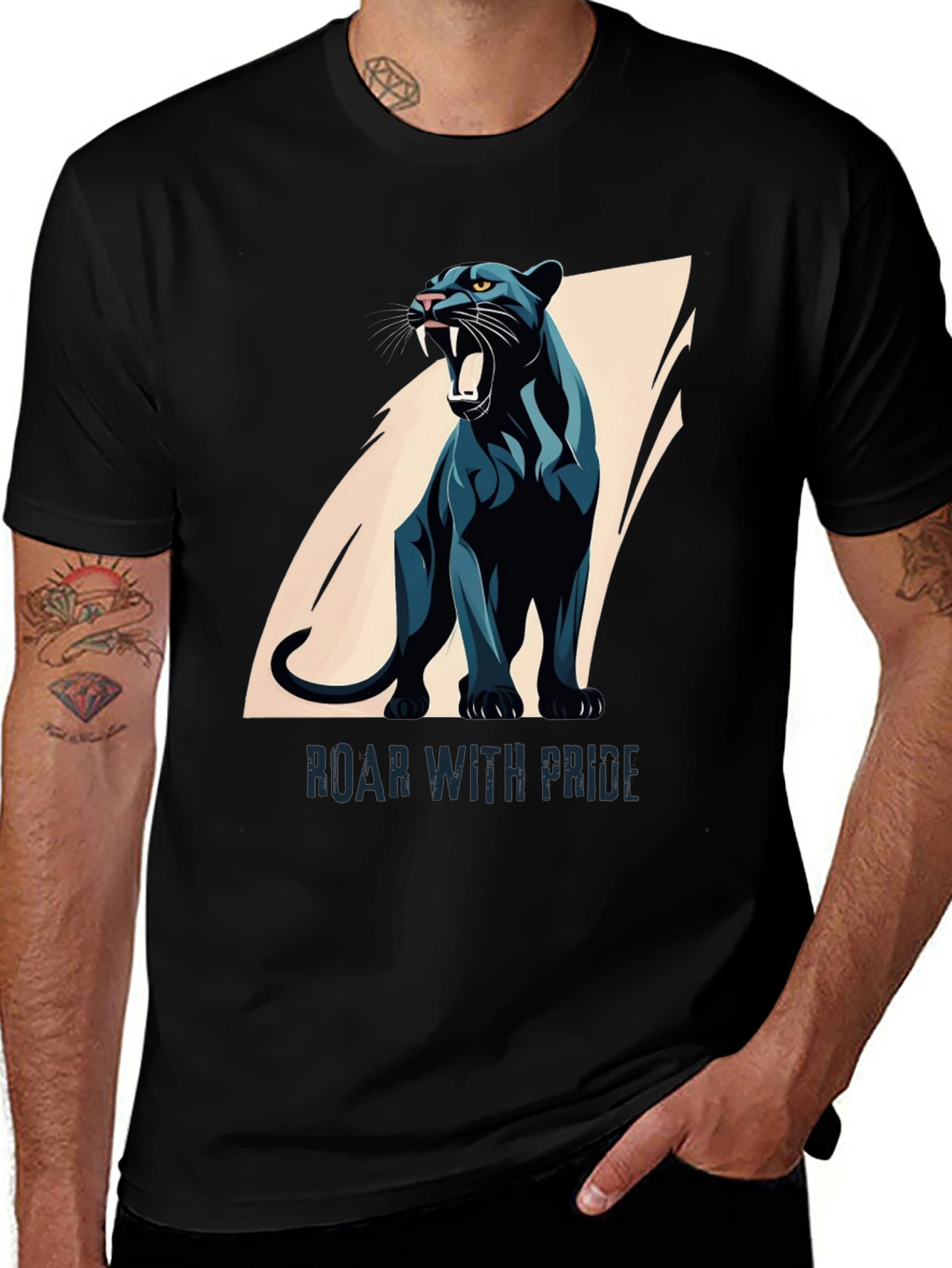 Variant 27 of Roar With Pride Black Panther Graphic Tee