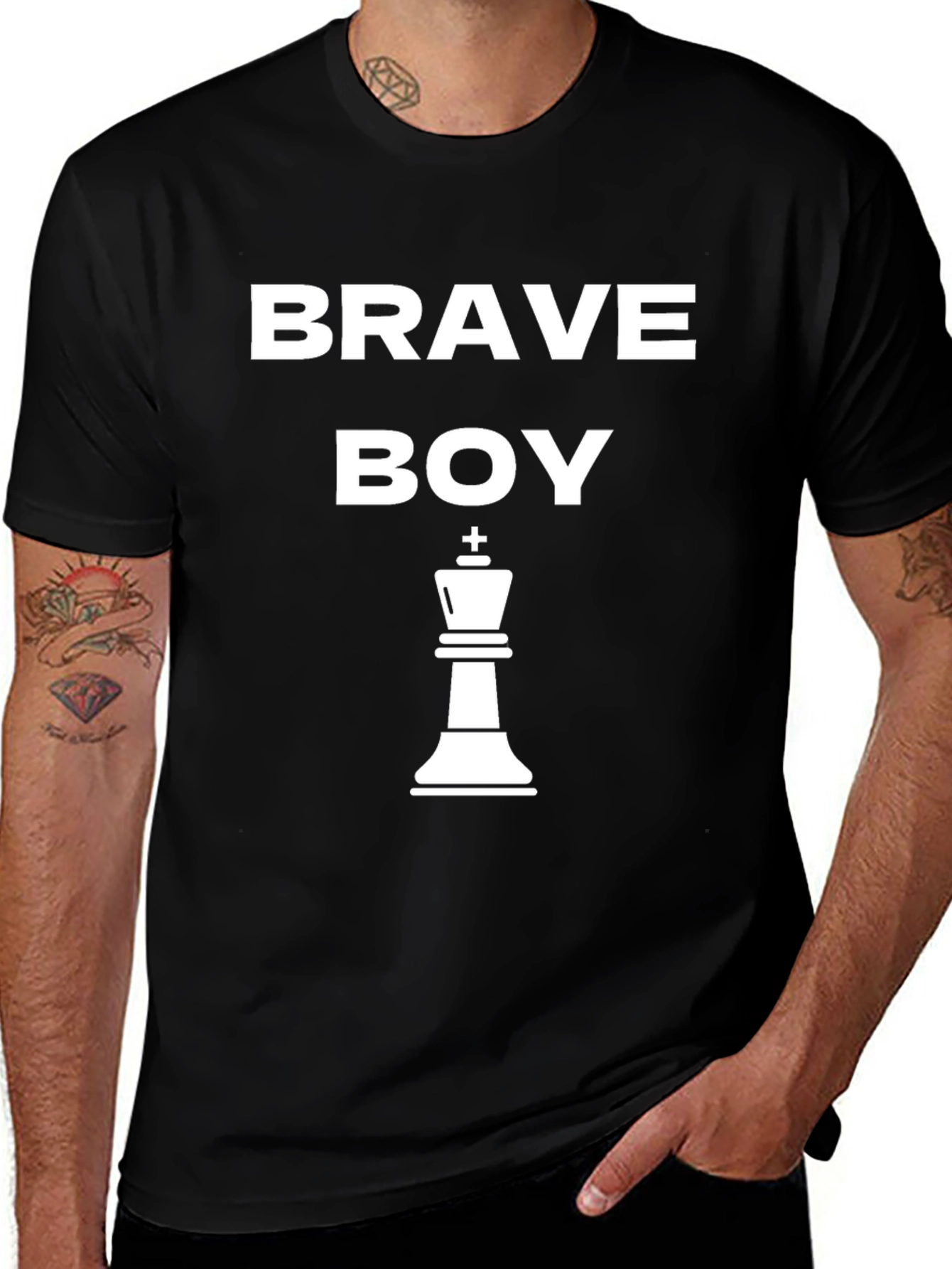 Brave Boy Chess King Graphic Tee