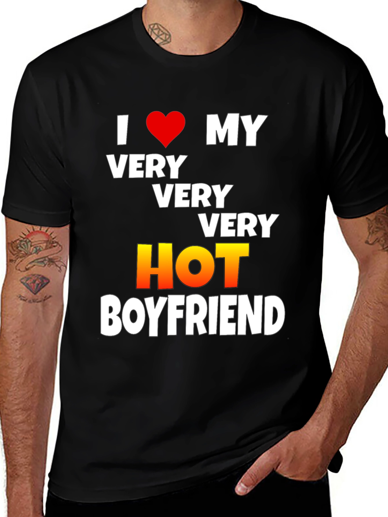 Variant 24 of I Love My Very Very Very Hot Boyfriend T-Shirt