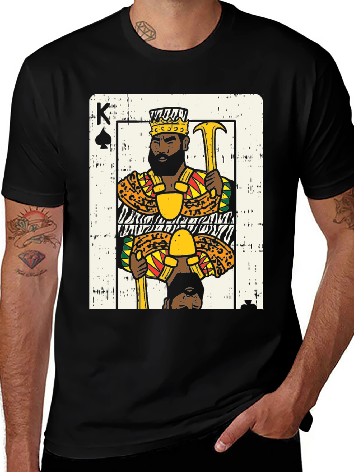 Variant 20 of King of Spades Graphic Tee - Black