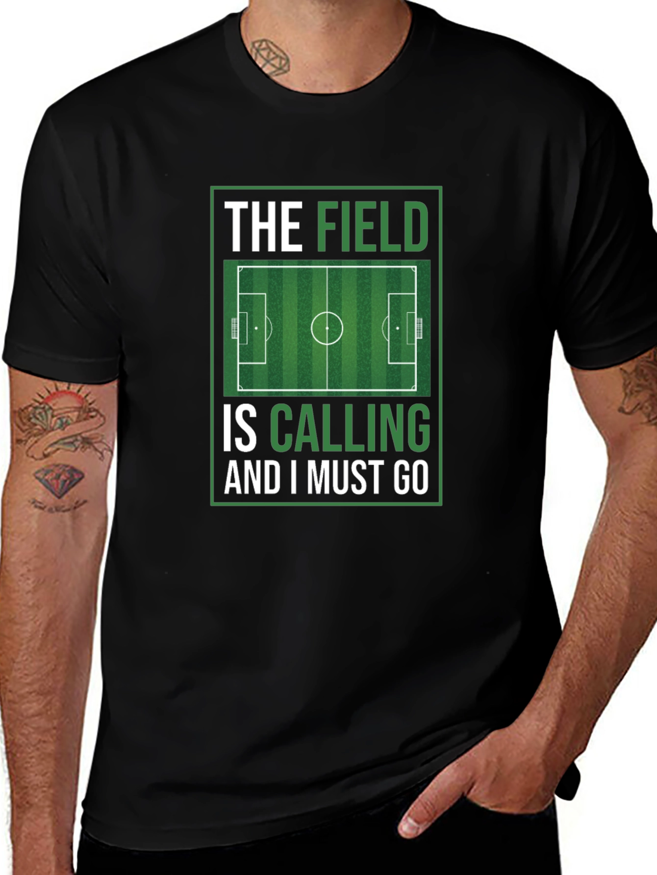 The Field is Calling Soccer Graphic T-Shirt