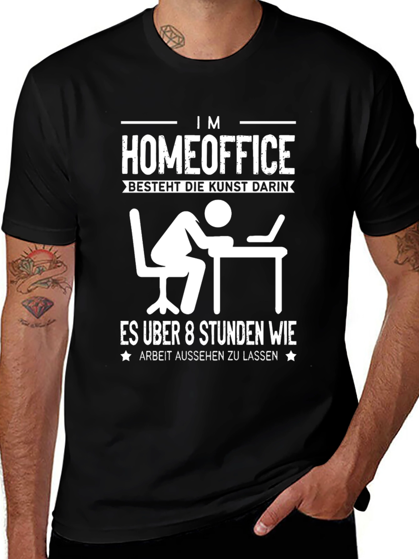 Variant 28 of Home Office Humor T-Shirt - Arbeit Aussehen Lassen
