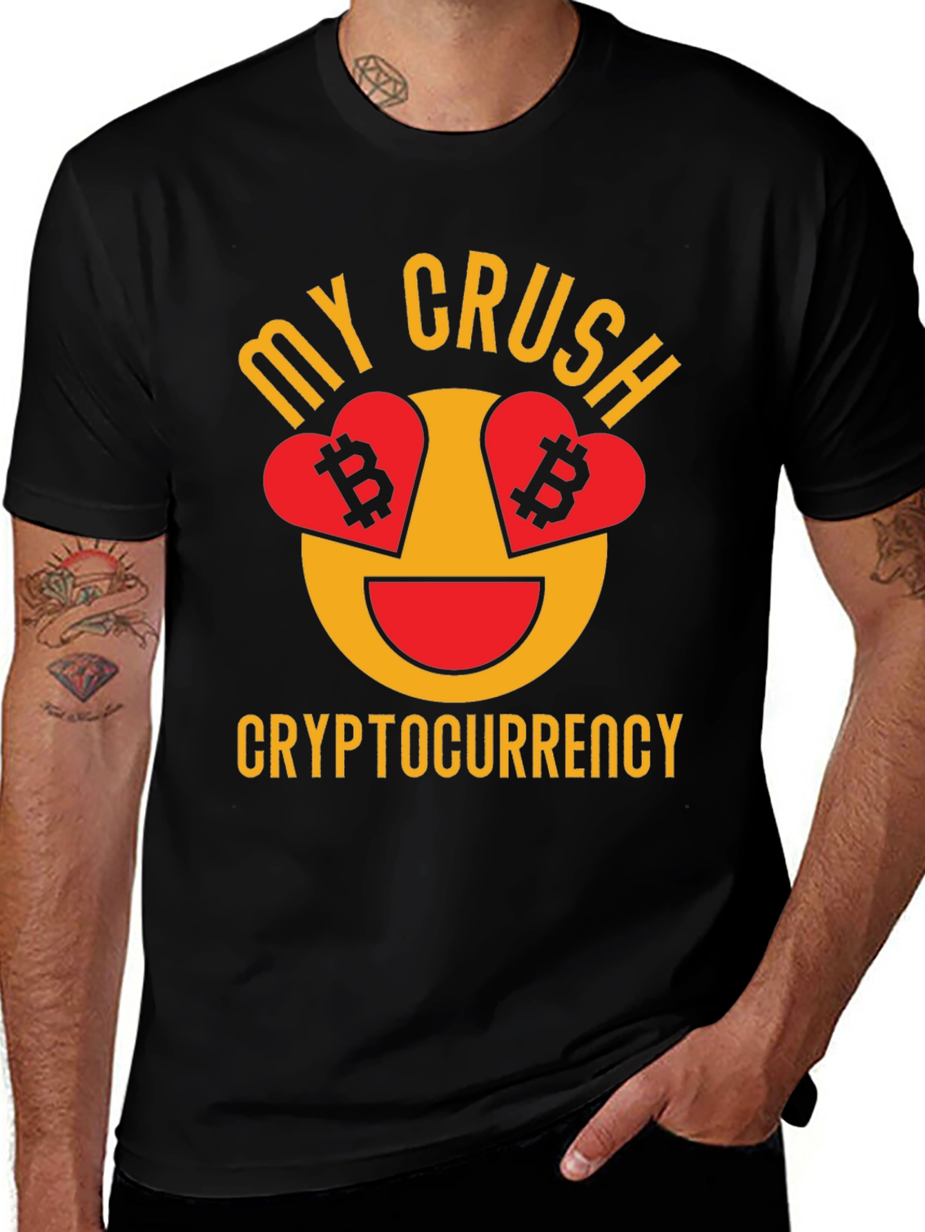 My Crush Cryptocurrency Bitcoin Lover Graphic T-Shirt