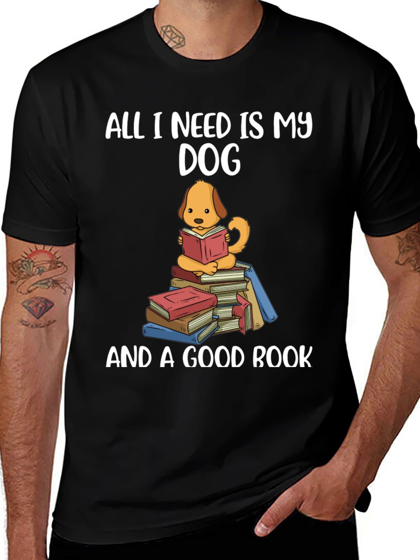 Variant 16 of Dog Lover Reading Book T-Shirt