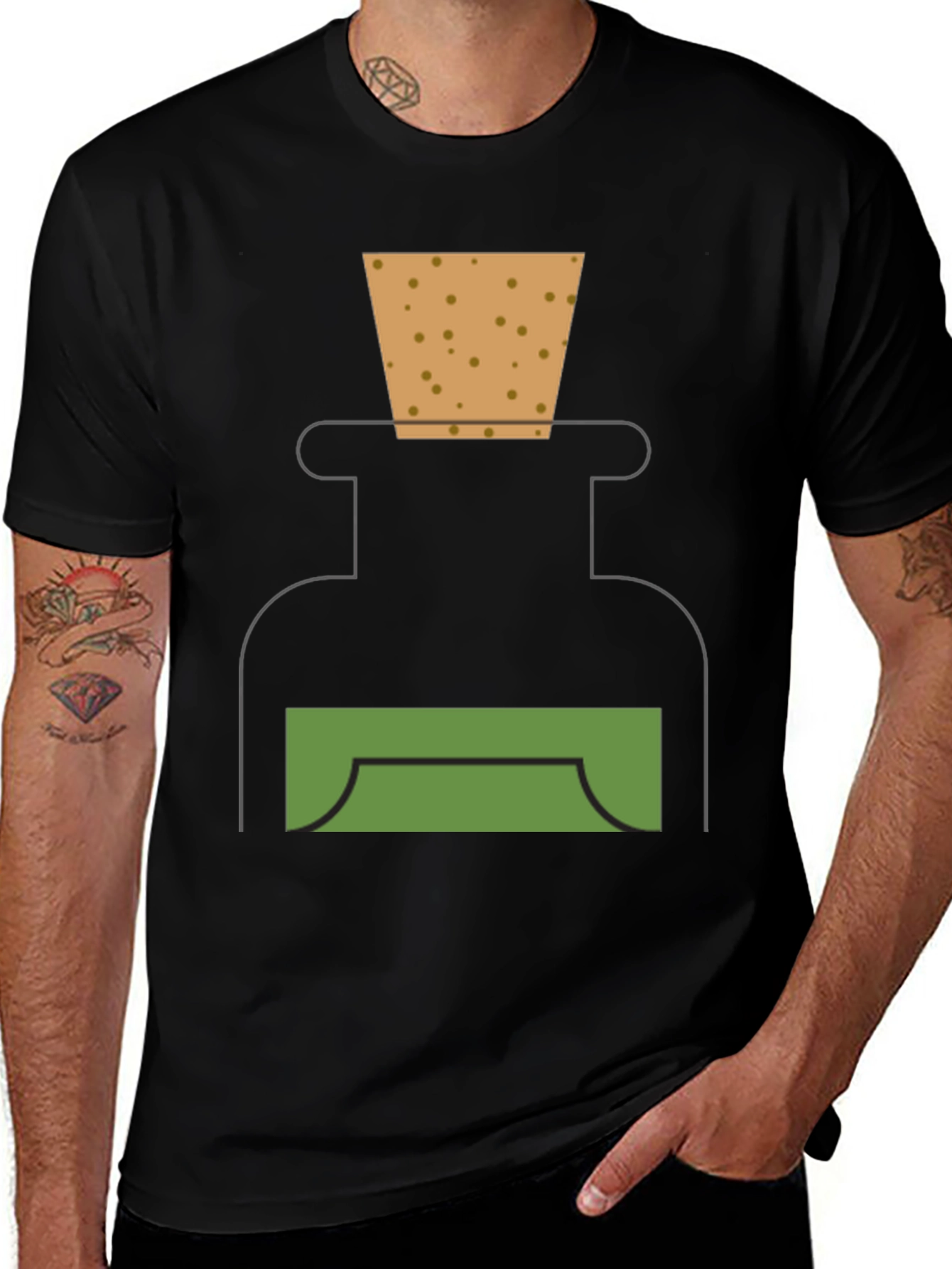 Variant 12 of Potion Graphic Tee - Alchemist Style Black T-Shirt