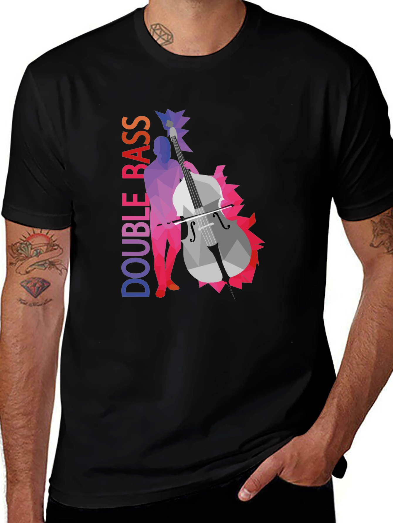 Double Bass Graphic Tee - Black
