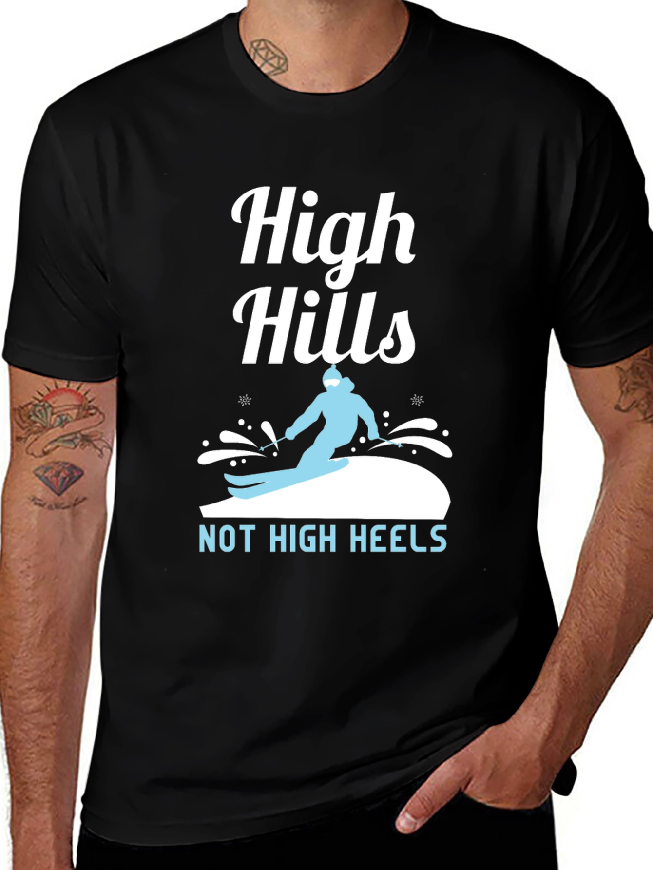 Variant 19 of High Hills Not High Heels Graphic Tee