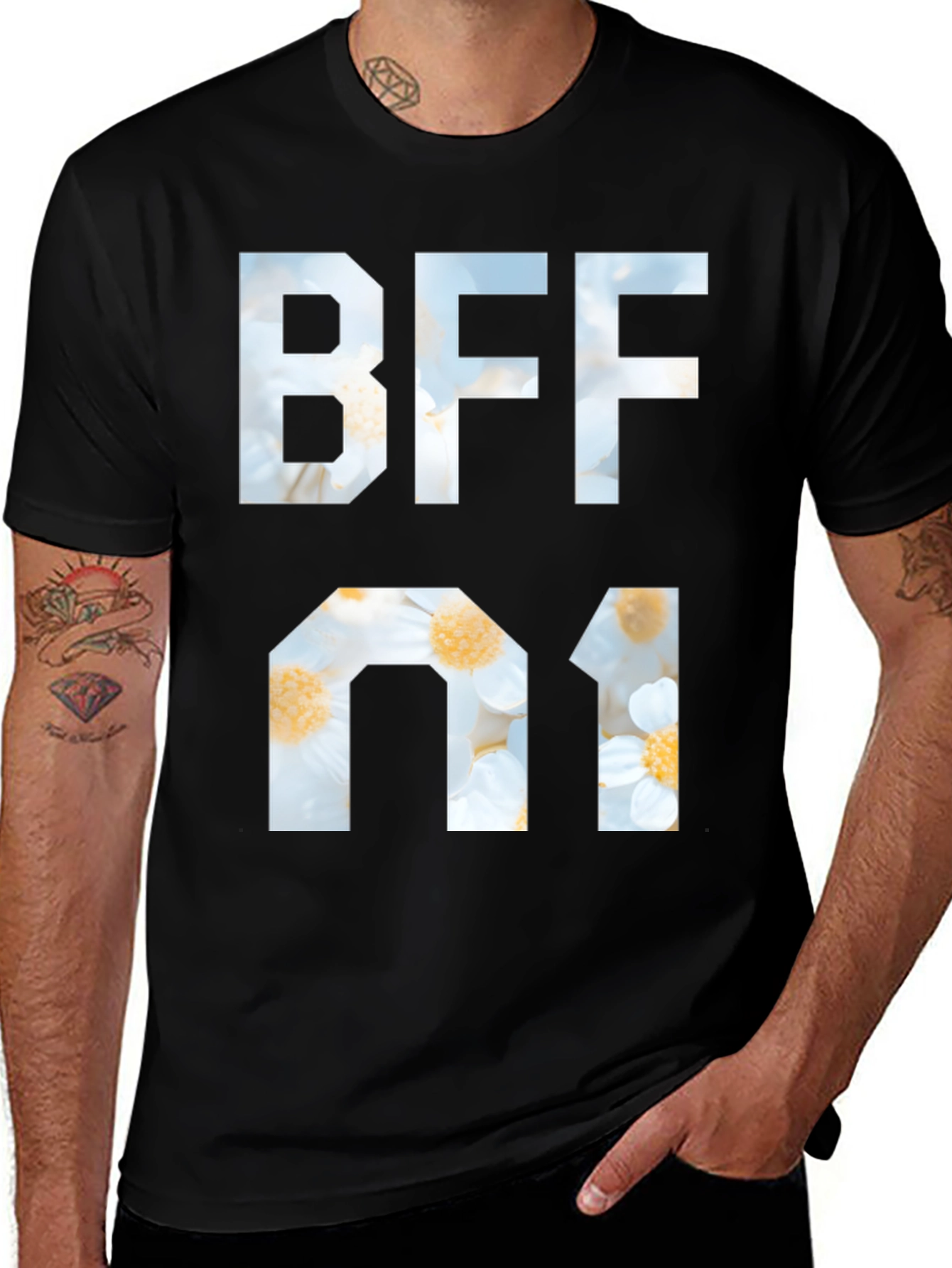 BFF Number 1 Graphic T-Shirt - Black
