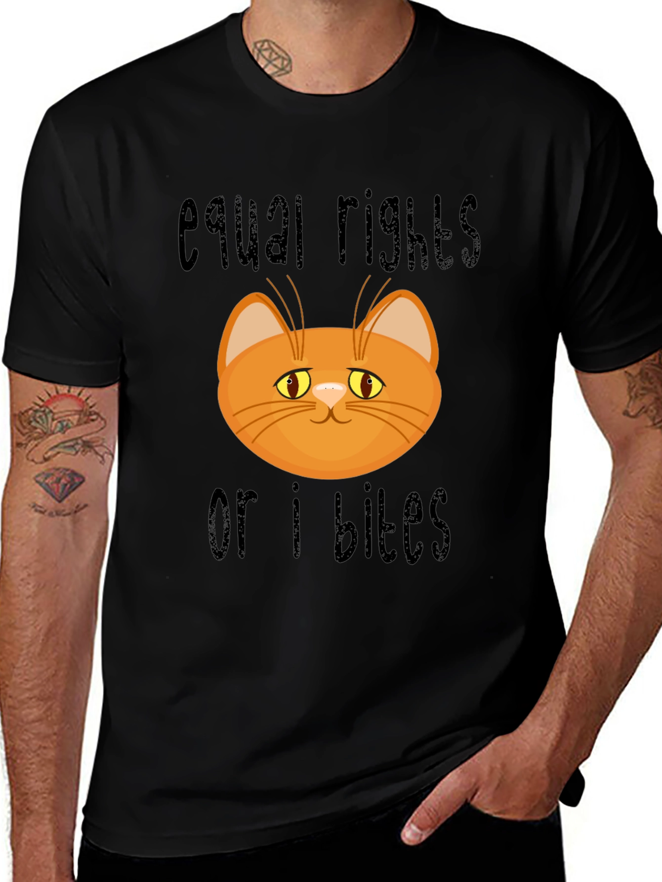 Variant 25 of Equal Rights or I Bites Cat T-Shirt