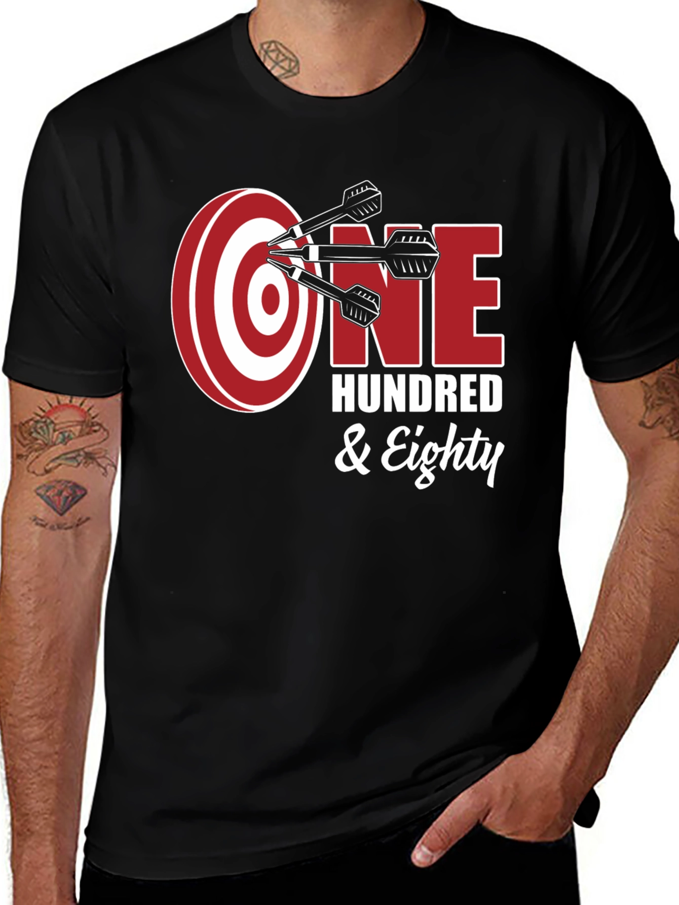 Variant 16 of One Hundred & Eighty Darts T-Shirt