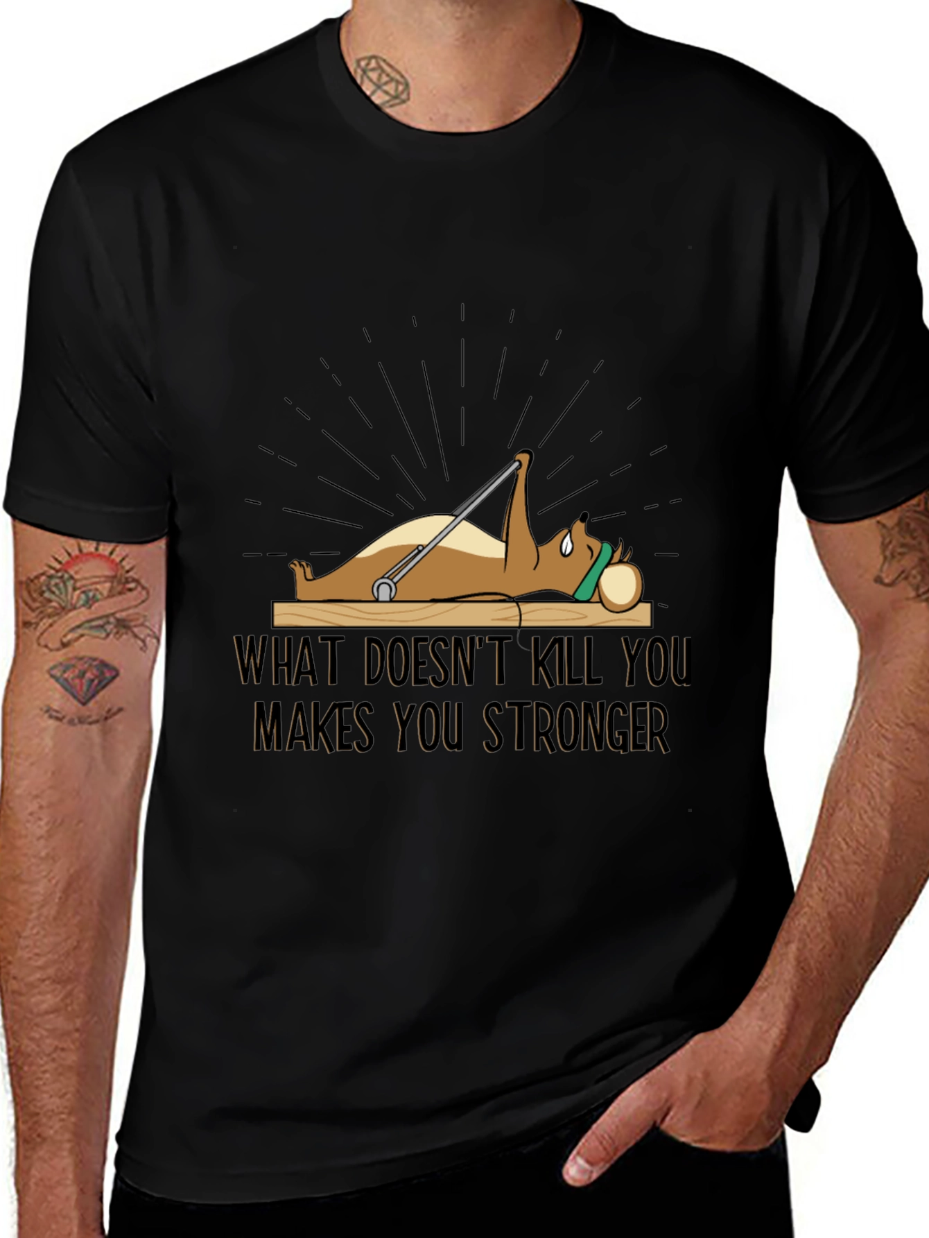 Variant 24 of Funny Motivational Workout T-Shirt