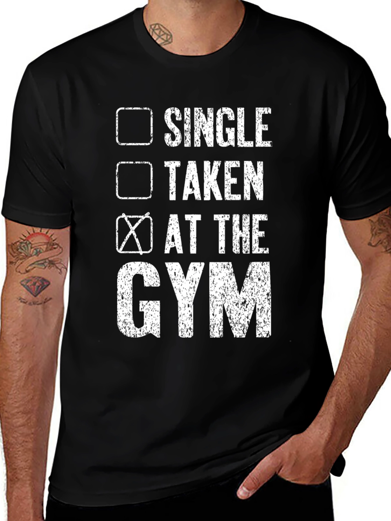Variant 20 of Single Taken At The Gym Graphic Tee
